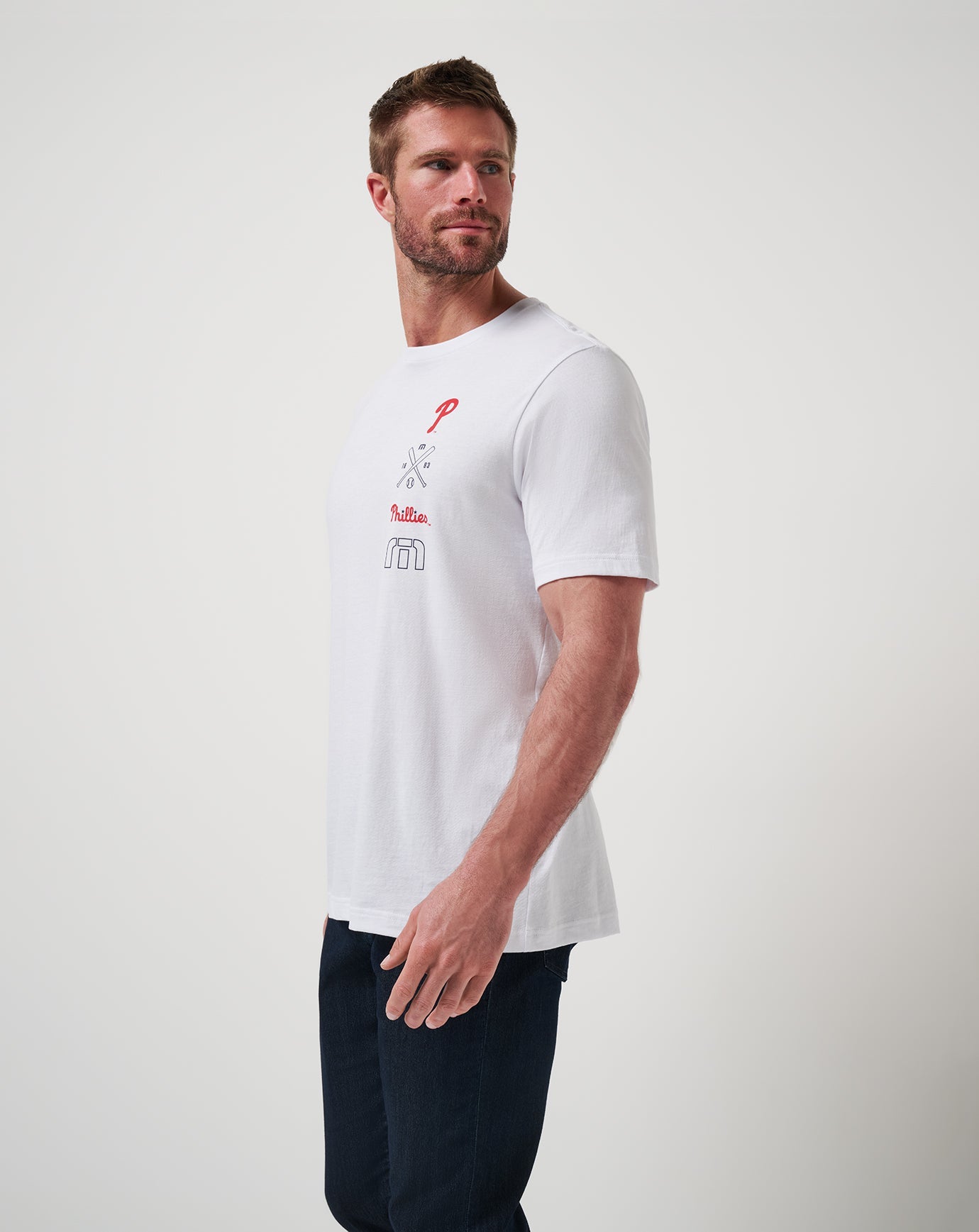 TravisMathew Philadelphia Phillies Sunset Slam 2.0 Tee - White
