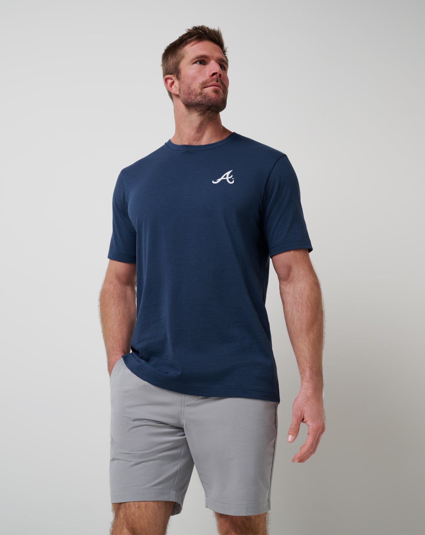 TravisMathew Atlanta Braves Friendly Rivalry Tee - Navy