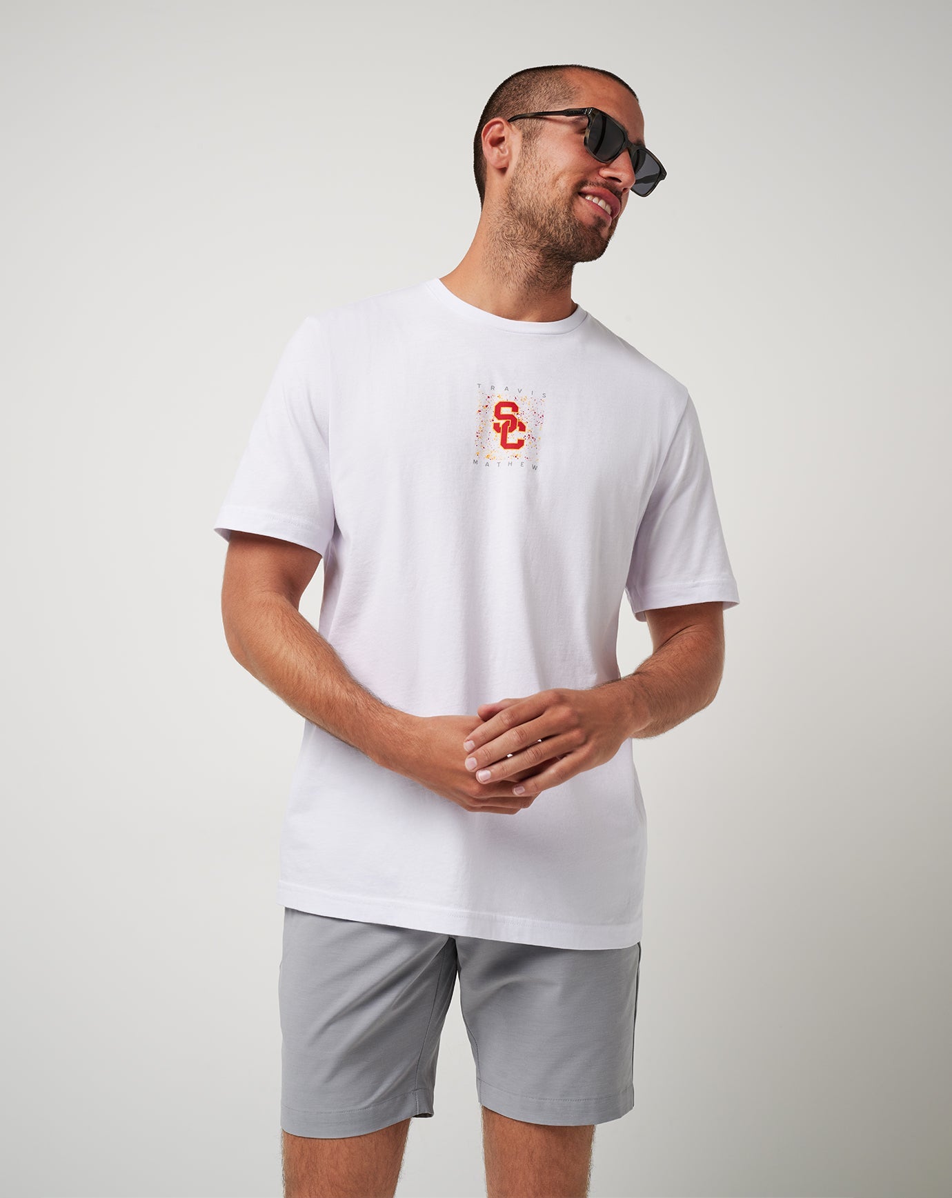 TravisMathew USC School Spirit Tee - White