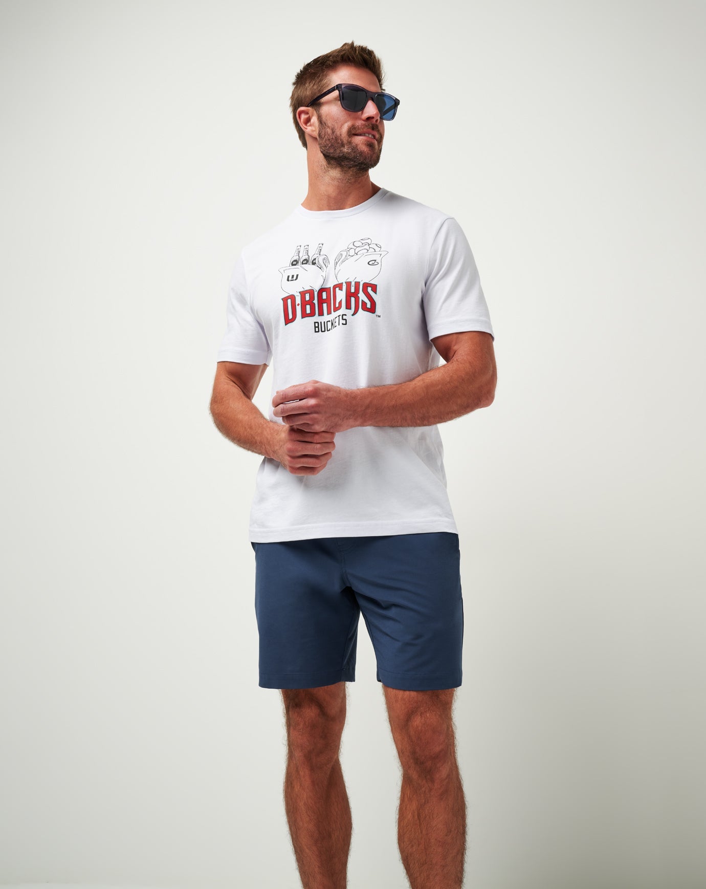 TravisMathew Arizona Diamondbacks Strike One Tee - White