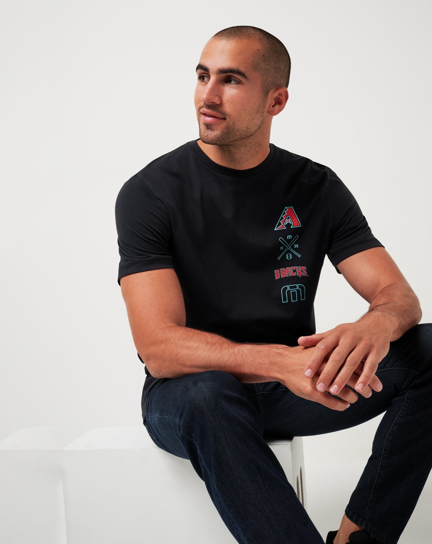TravisMathew Arizona Diamondbacks Sunset Slam Tee - Black