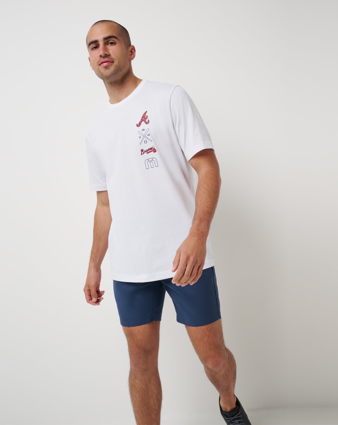 TravisMathew Atlanta Braves Sunset Slam 2.0 Tee - White