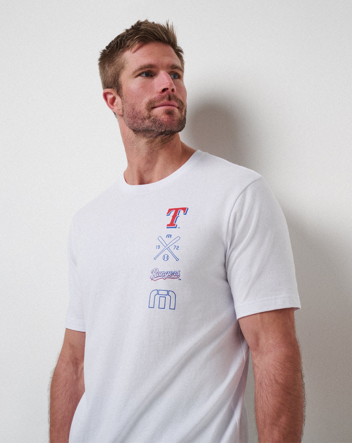 TravisMathew Texas Rangers Sunset Slam 2.0 Tee - White