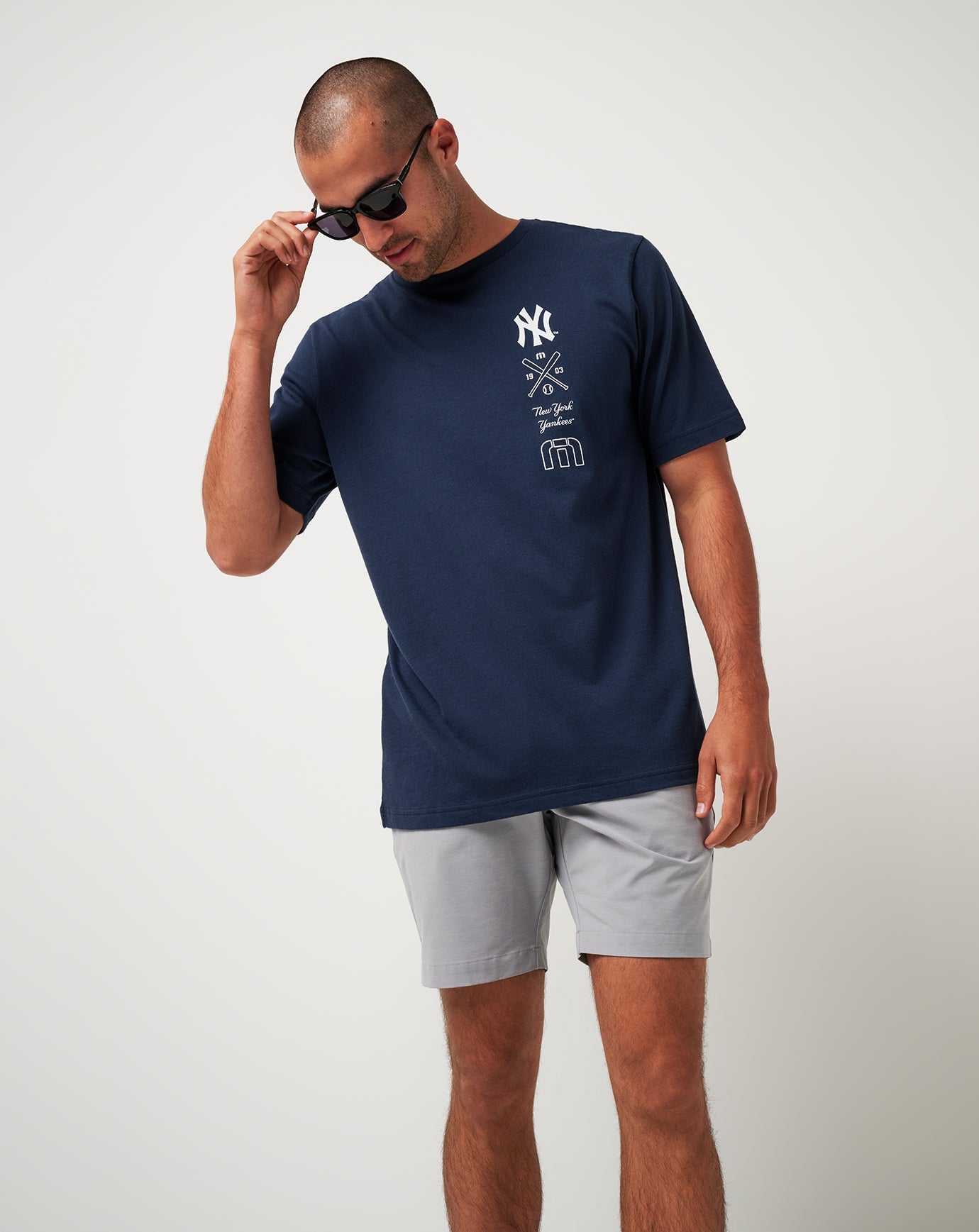 TravisMathew New York Yankees Sunset Slam Tee - Total Eclipse