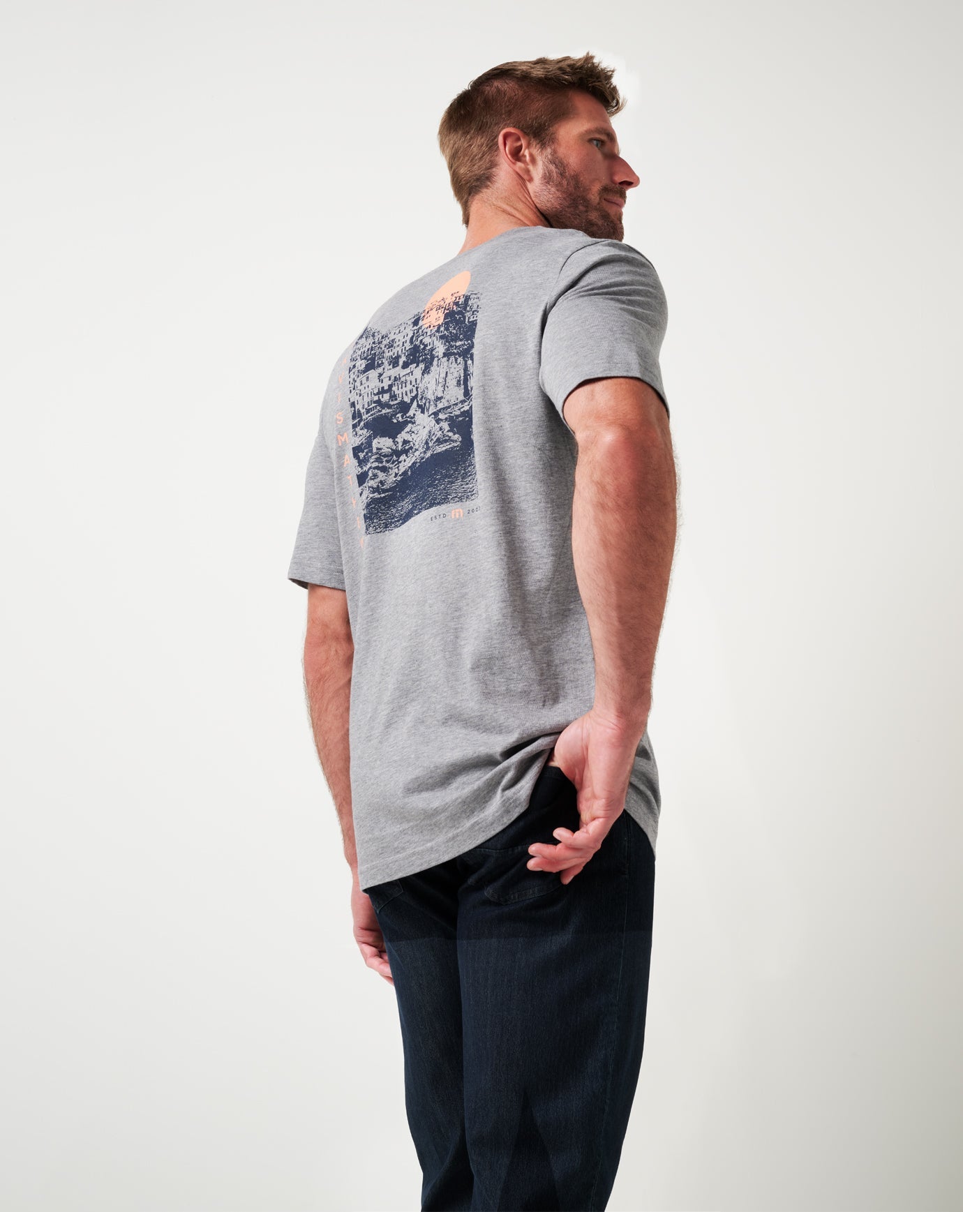 TravisMathew Maiden Voyage Tee - Heather Medium Grey