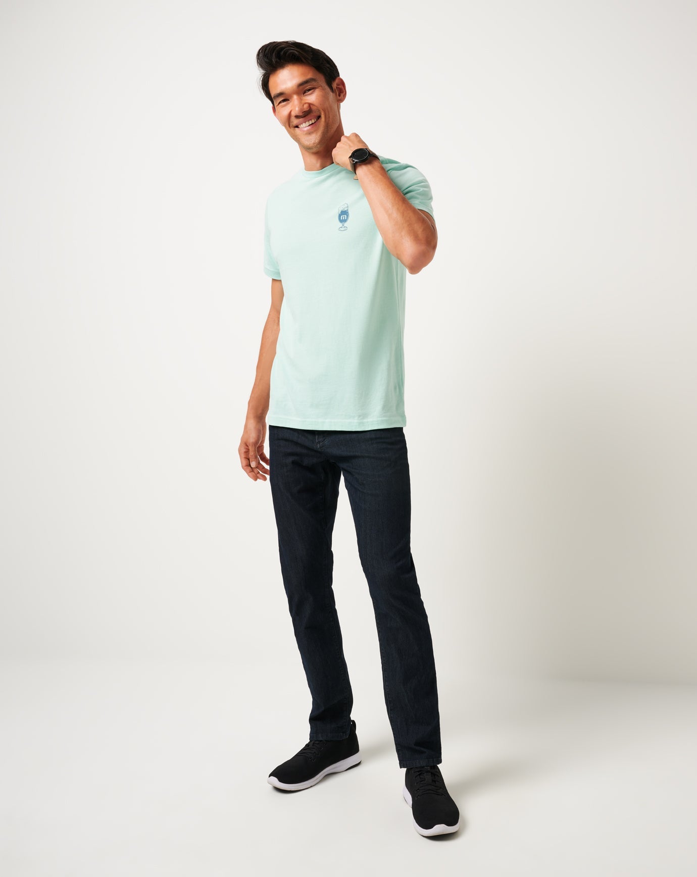 TravisMathew Bar Break Tee - Eggshell Blue