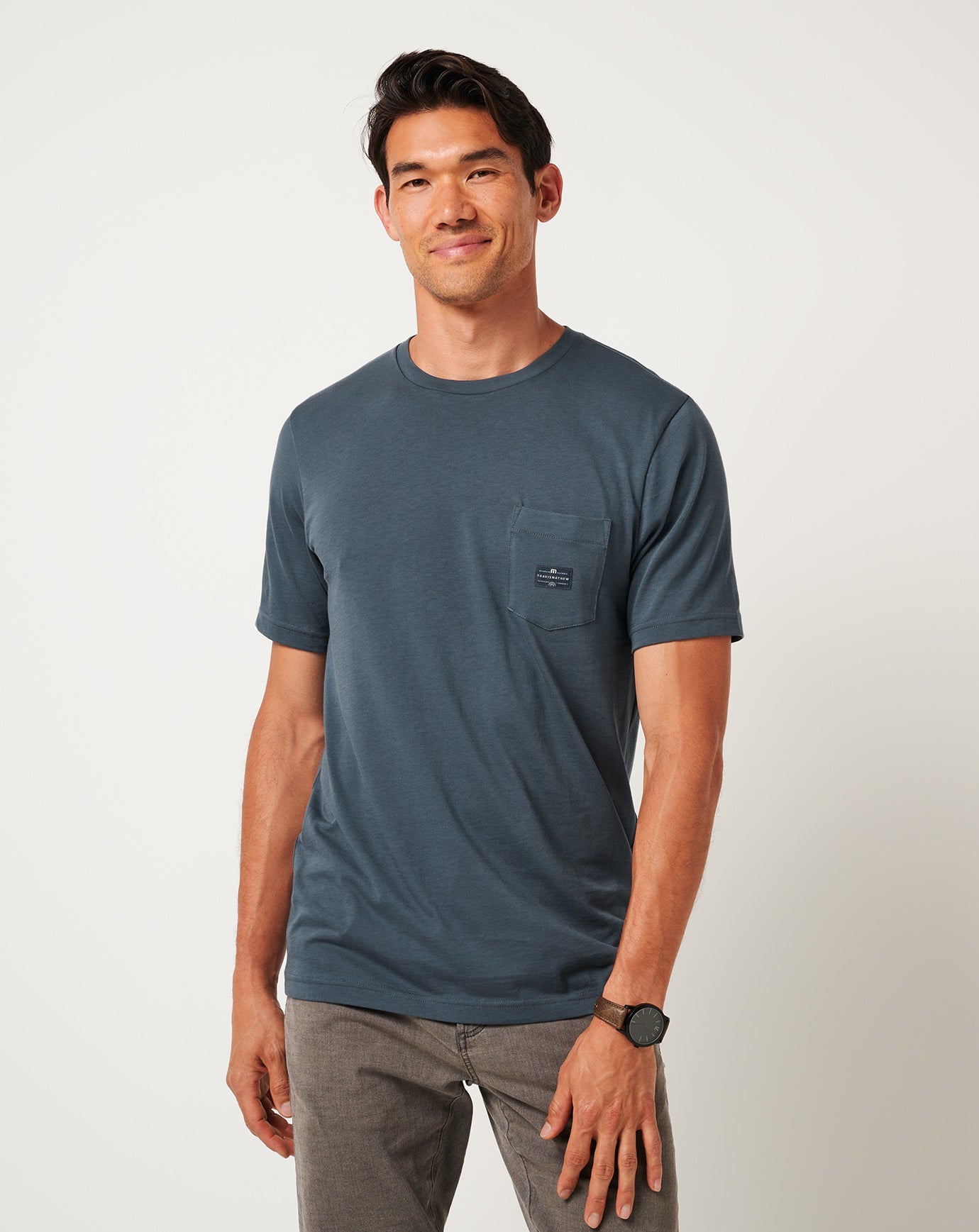 TravisMathew Preferred Status Tee - Mood Indigo/Vintage Indigo