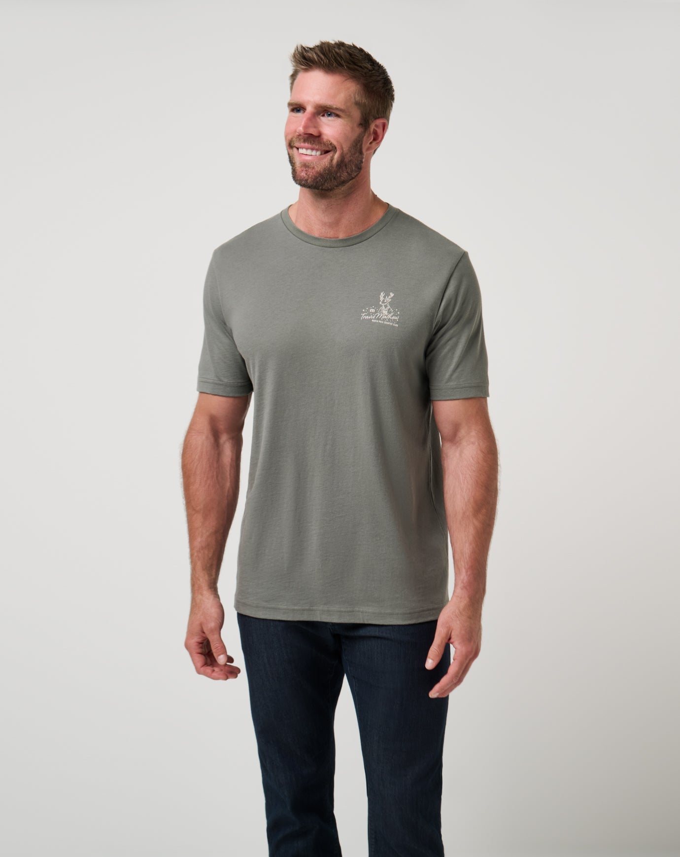 TravisMathew Run Rudolph Tee - Dark Olive