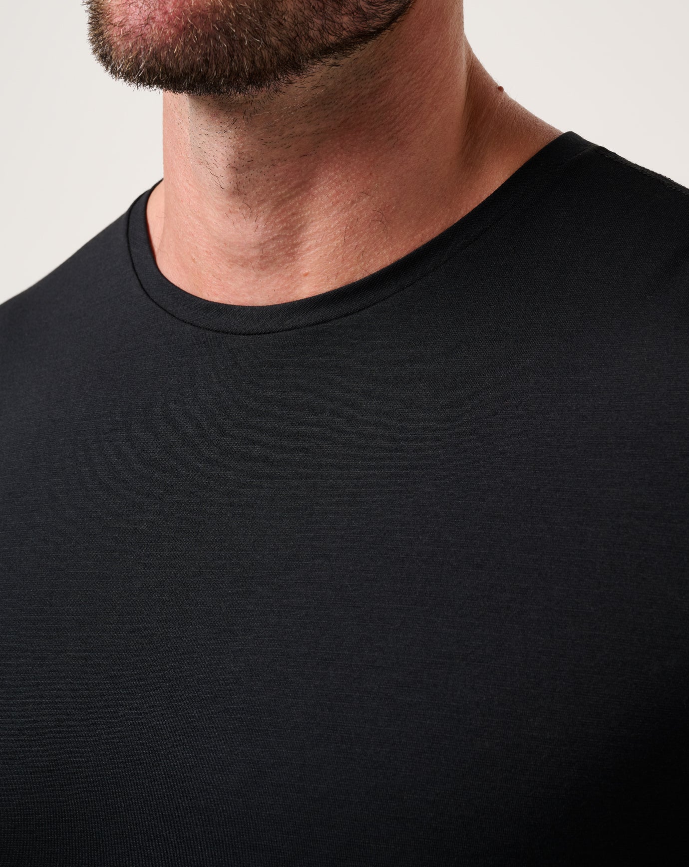 TravisMathew Performance Jersey Long Sleeve Tee - Black