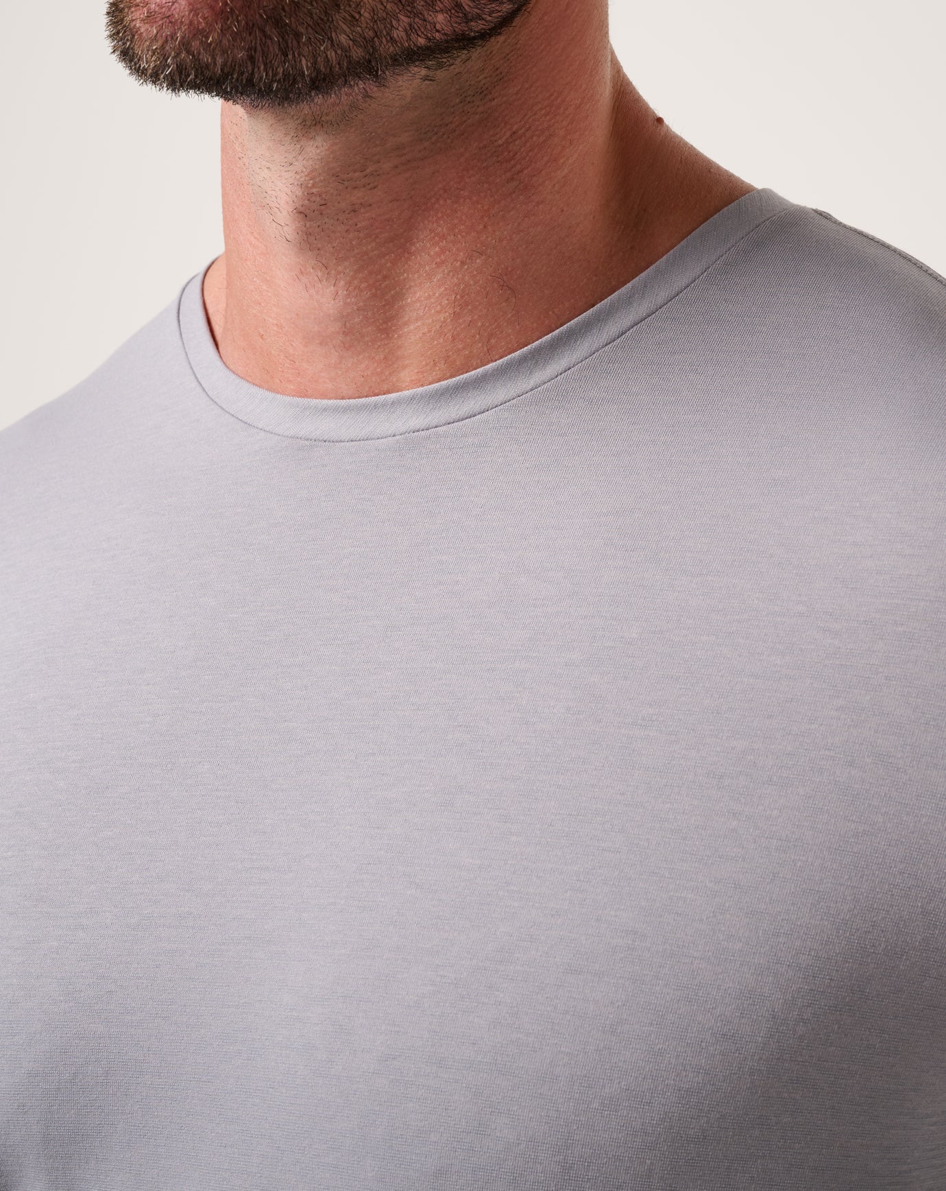 TravisMathew Performance Jersey Long Sleeve Tee - Sleet