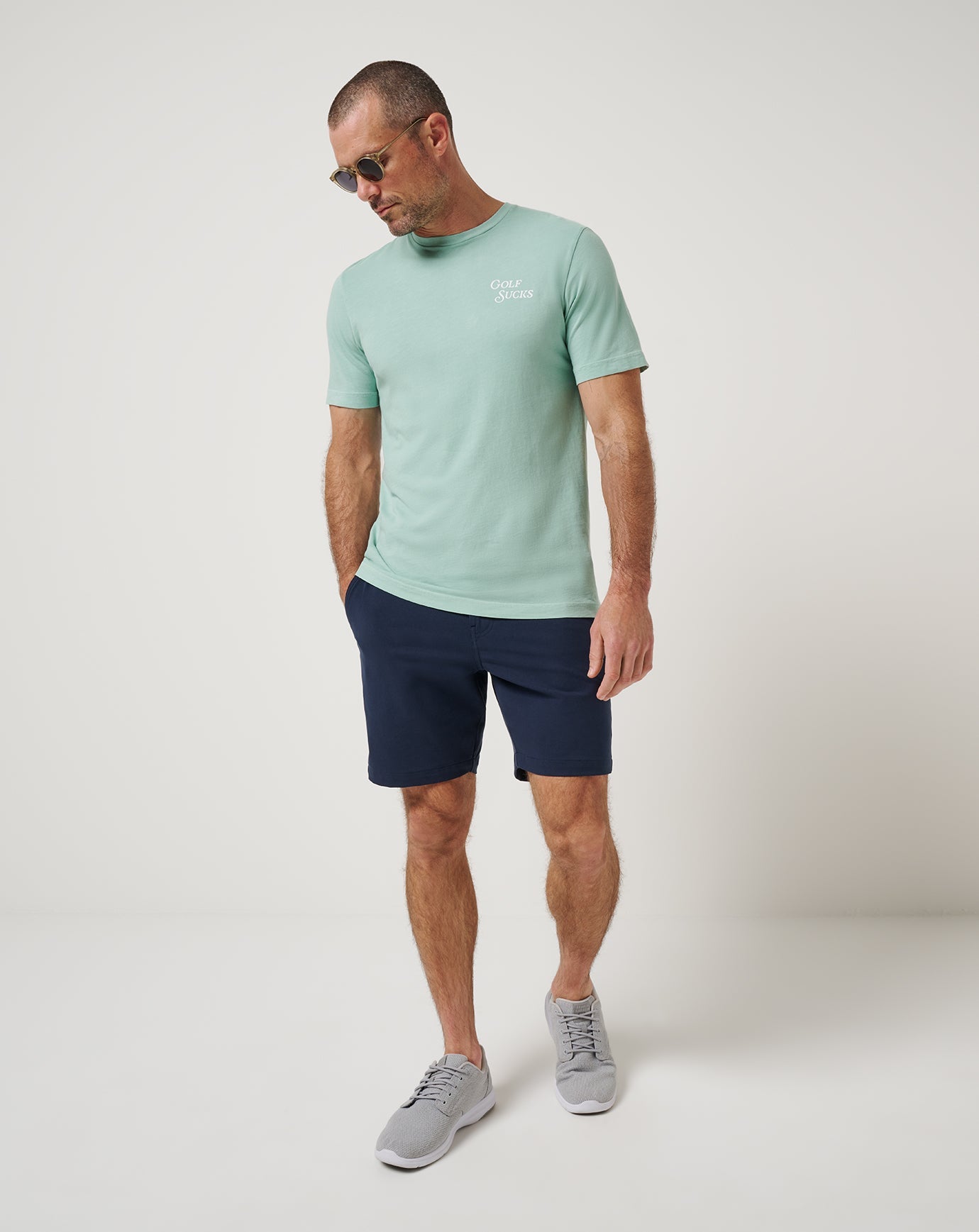 TravisMathew Golf Sucks FB Tee - Wasabi