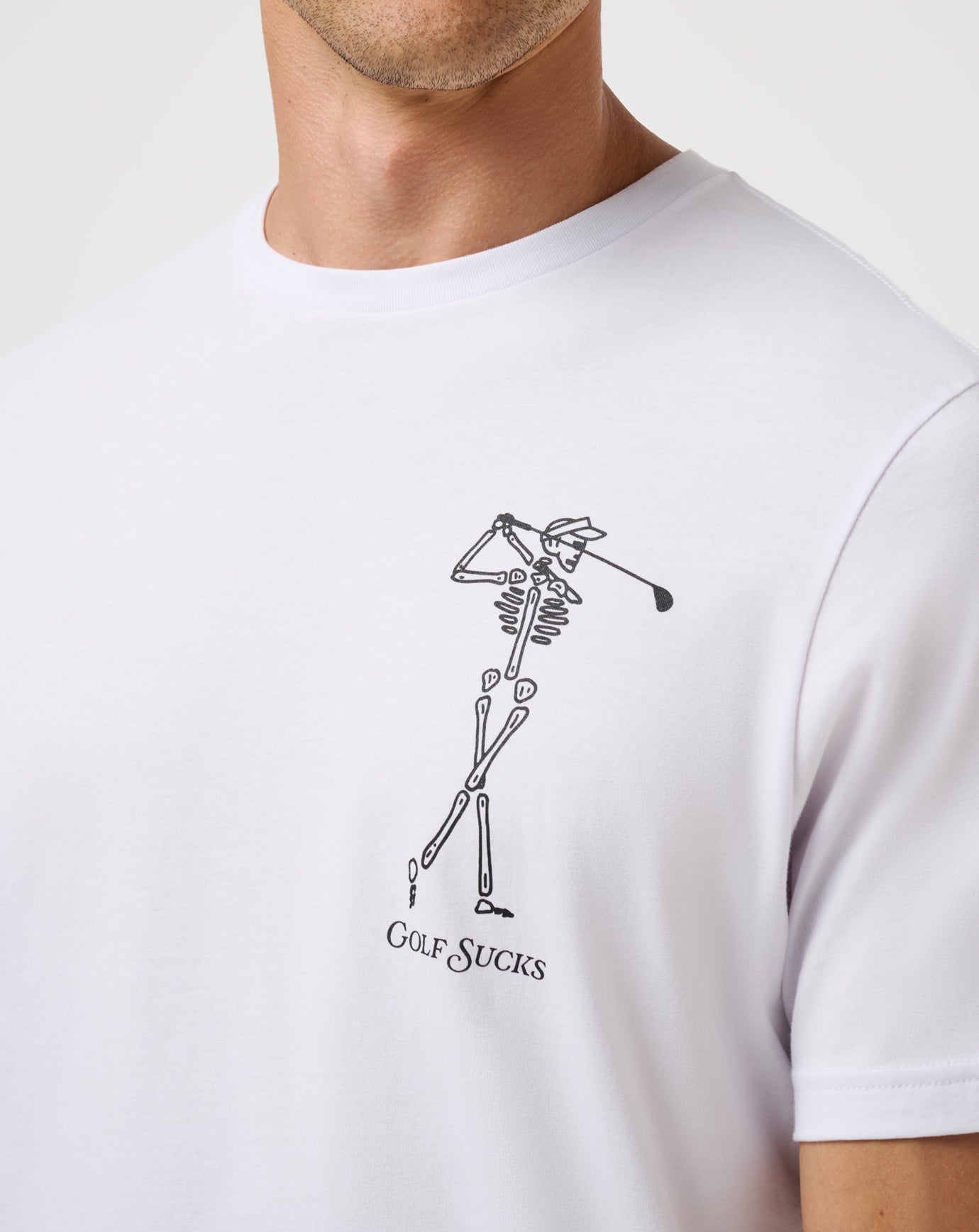 TravisMathew Golf Sucks Tee - White