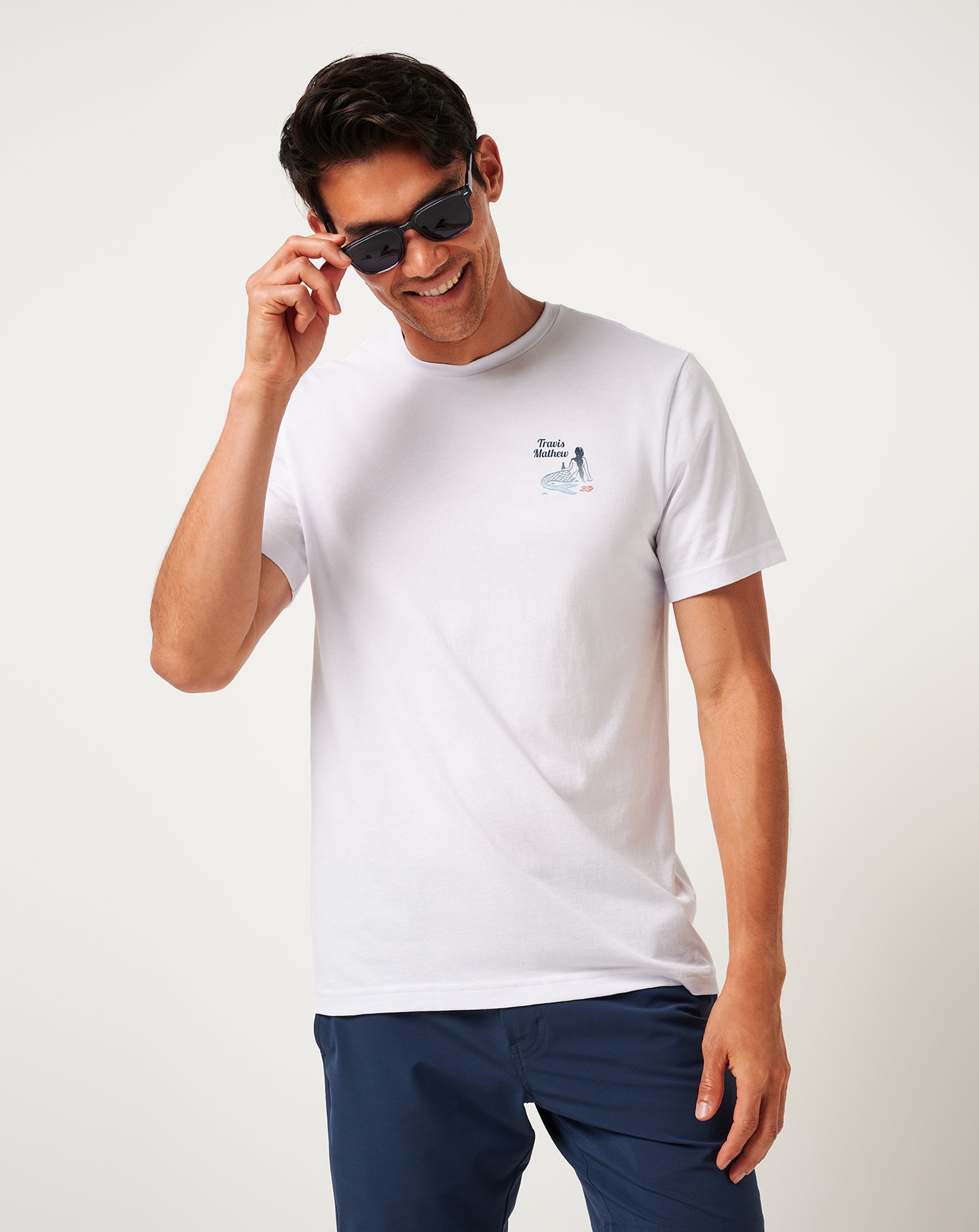 TravisMathew Cloudless Sky Tee - White