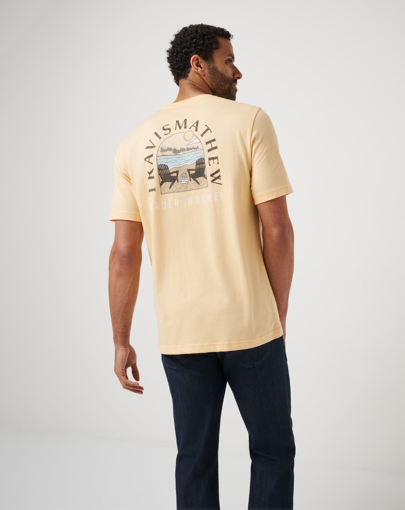 TravisMathew Empty Net Tee - Apricot