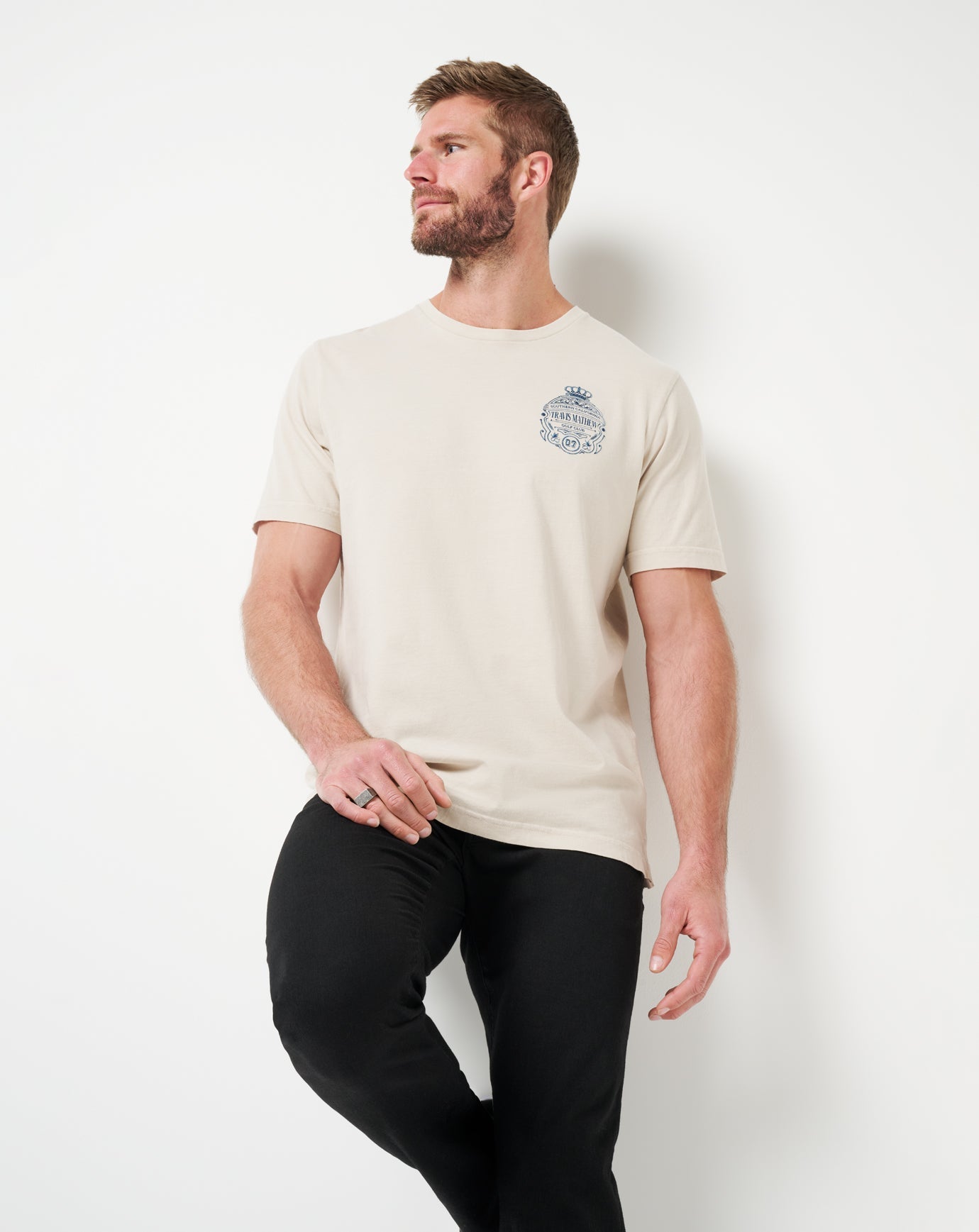 TravisMathew Name Association 2.0 Tee - Italian Sand
