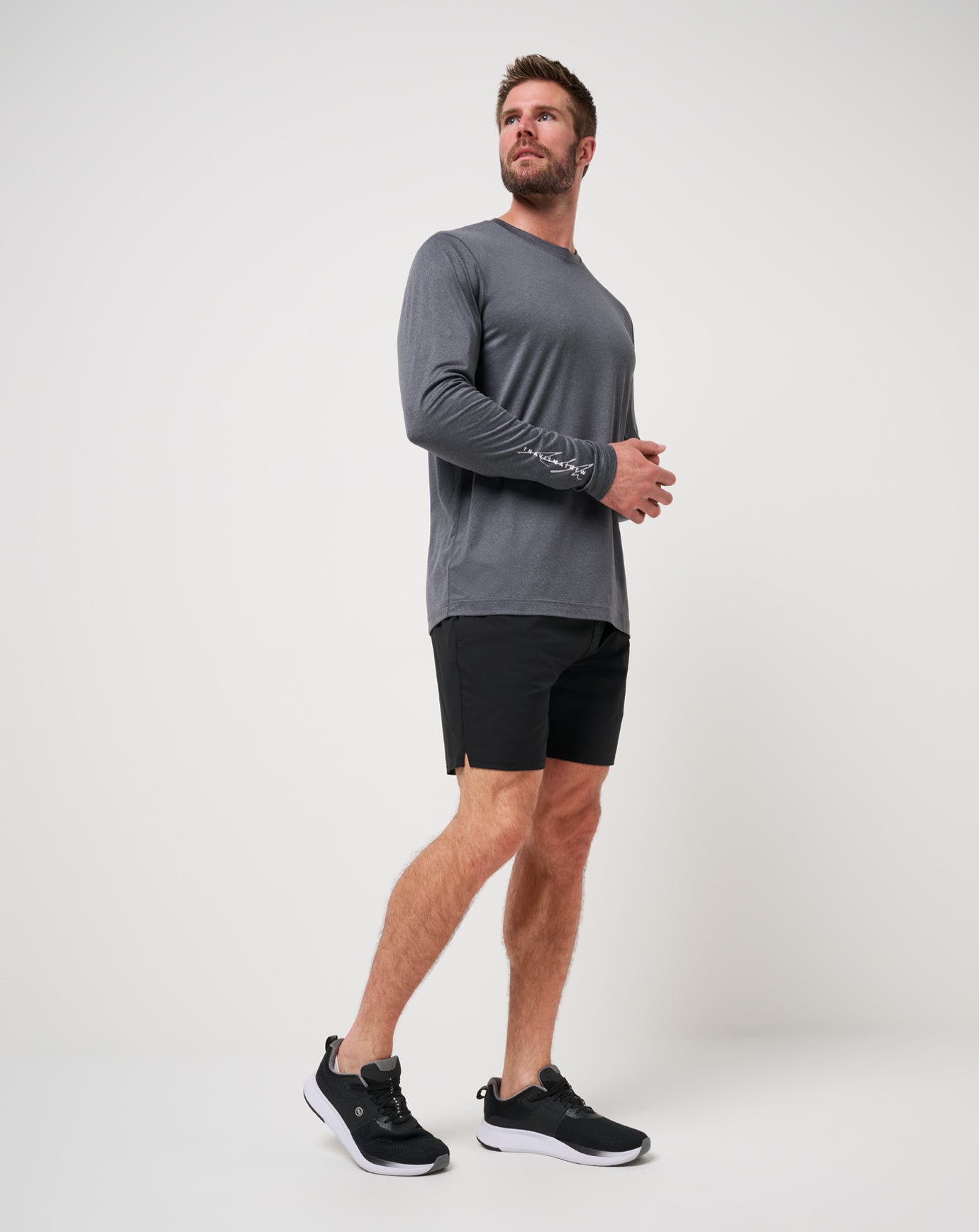 TravisMathew Court Control Tee - Heather Dark Grey