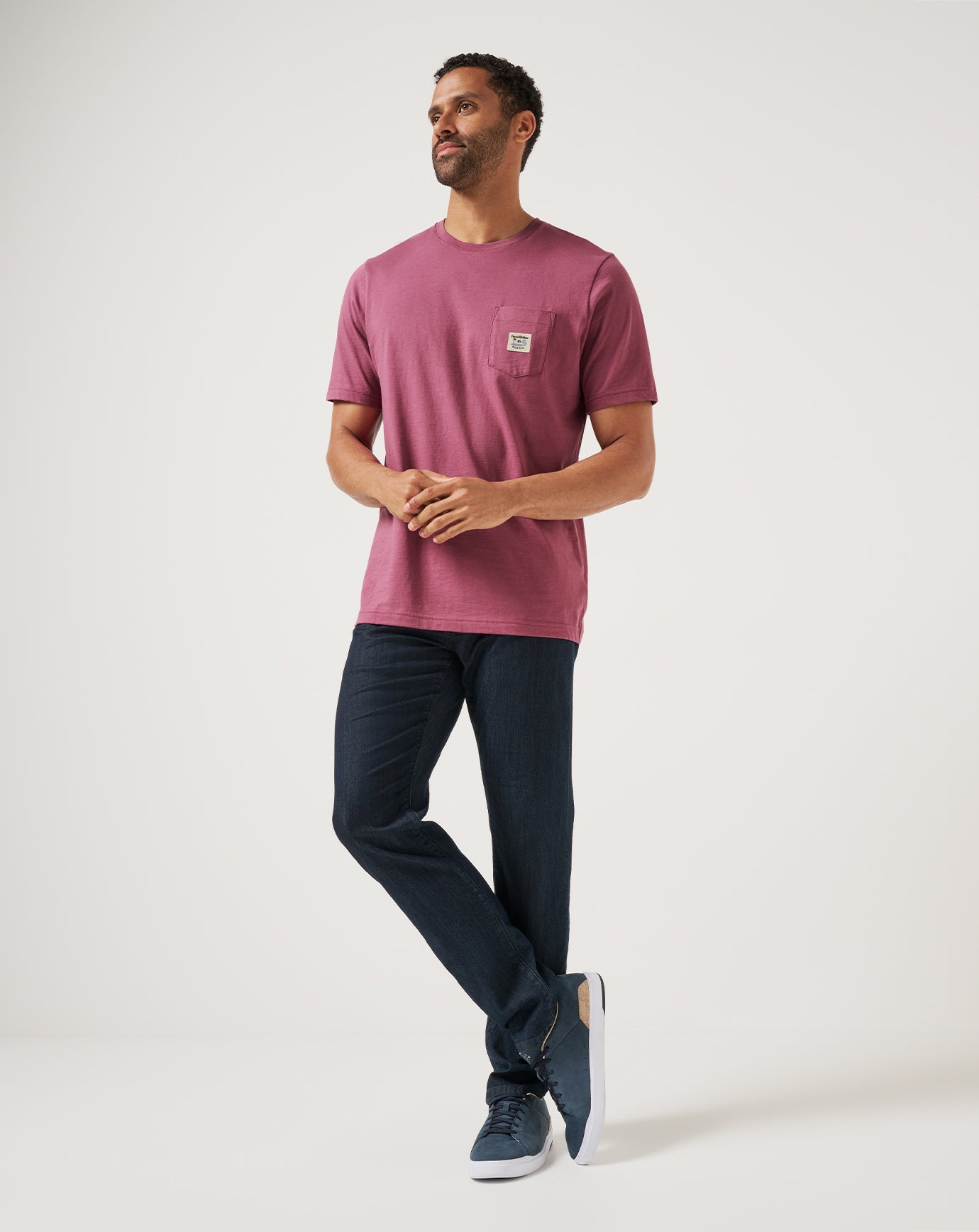 TravisMathew TM Beach Pocket Tee - Damson