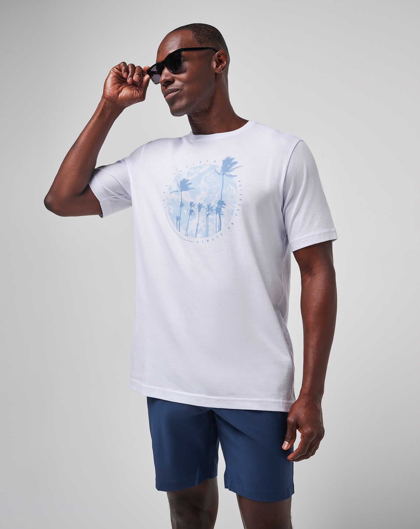 TravisMathew Foam Paths Tee - White