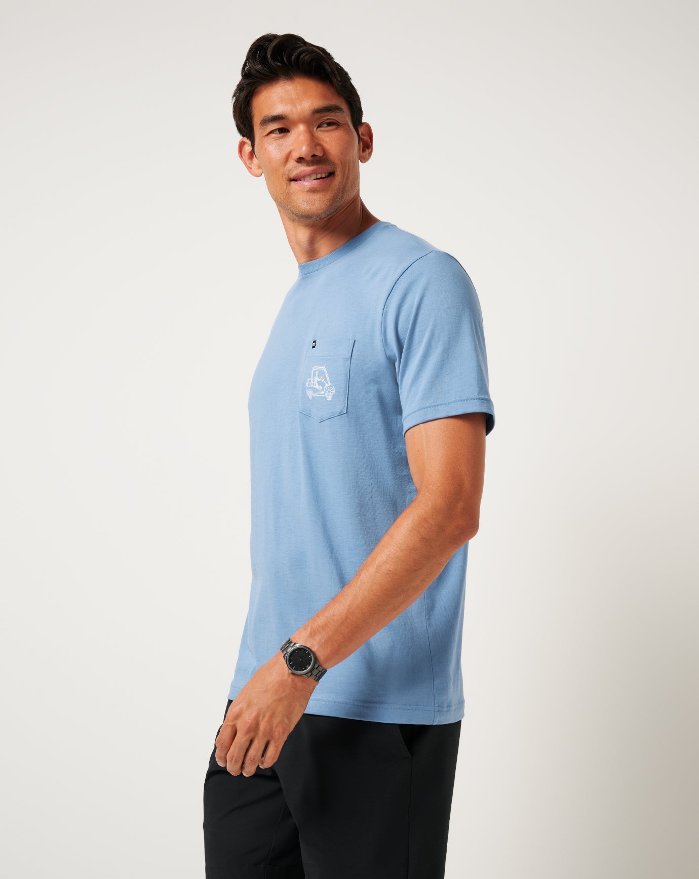 TravisMathew Lost Mapes Pocket Tee - Pacific Coast