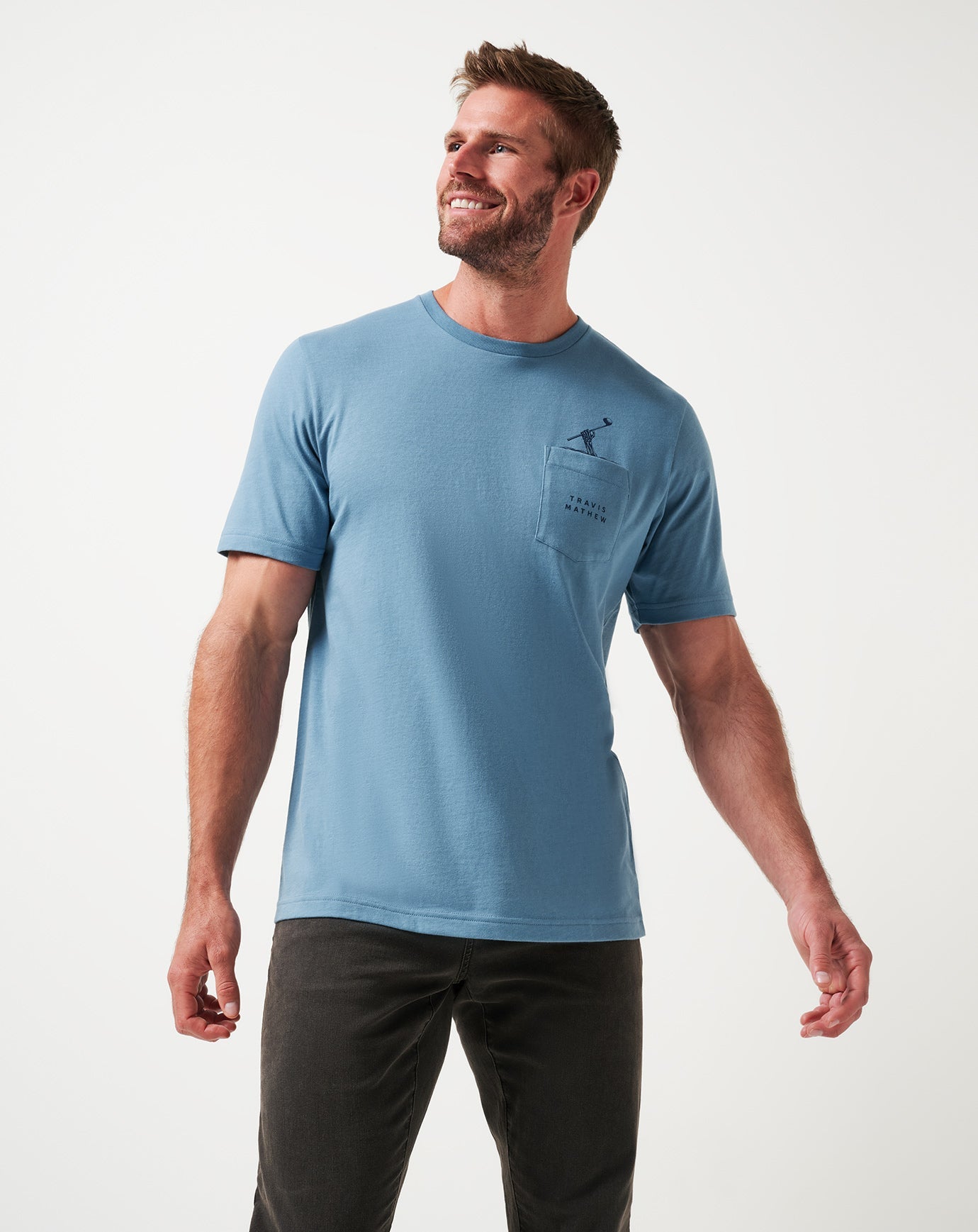 TravisMathew Air Trick Tee - Captains Blue