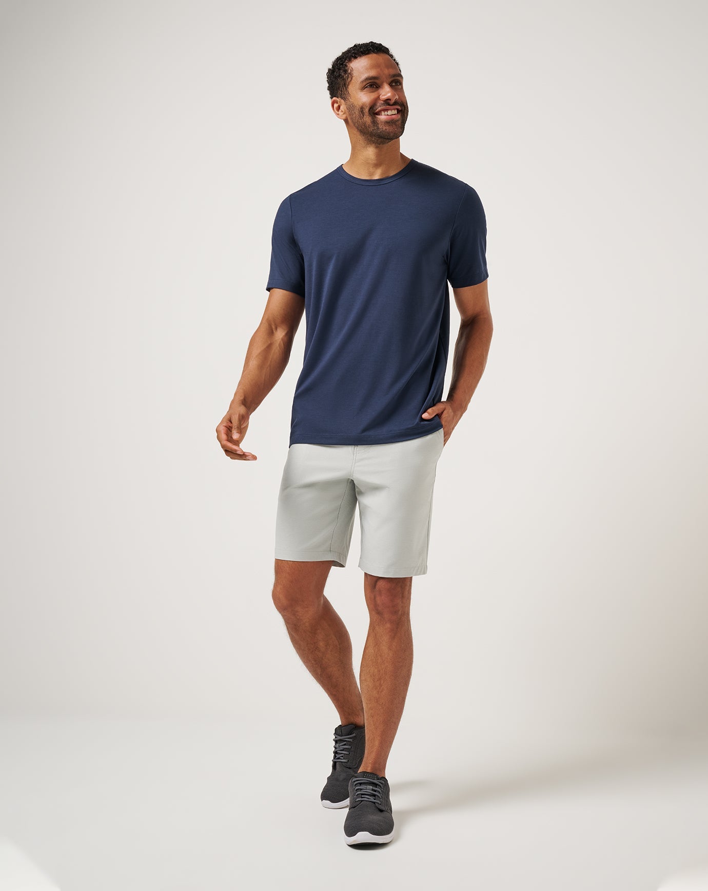 TravisMathew Long Holiday Tee - Total Eclipse