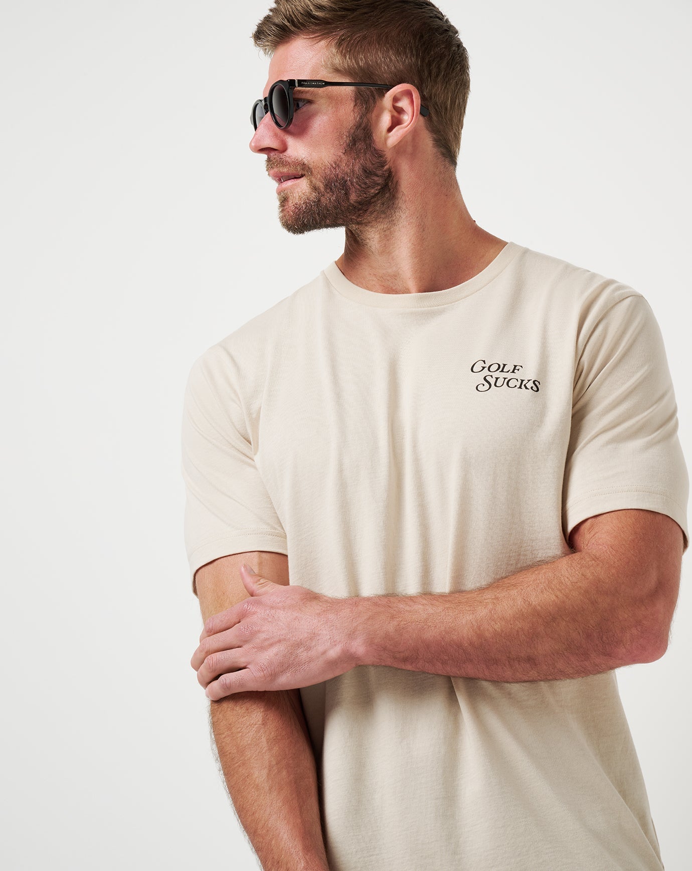 TravisMathew Course Rules Tee - Italian Sand