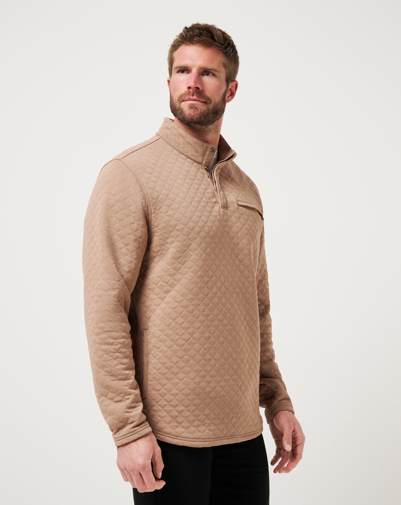 TravisMathew Transatlantic Quarter Zip - Portabella