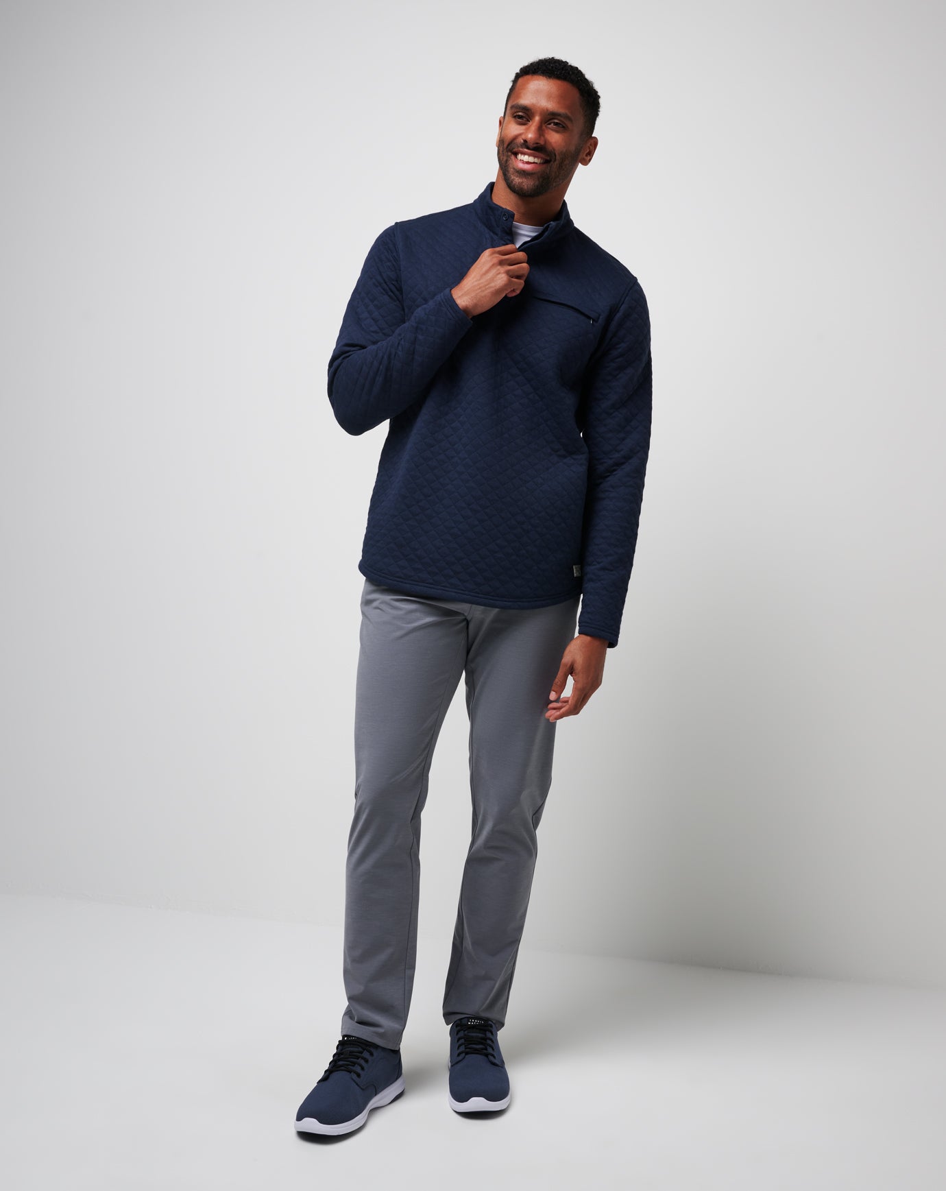 TravisMathew Transatlantic Quarter Zip - Total Eclipse