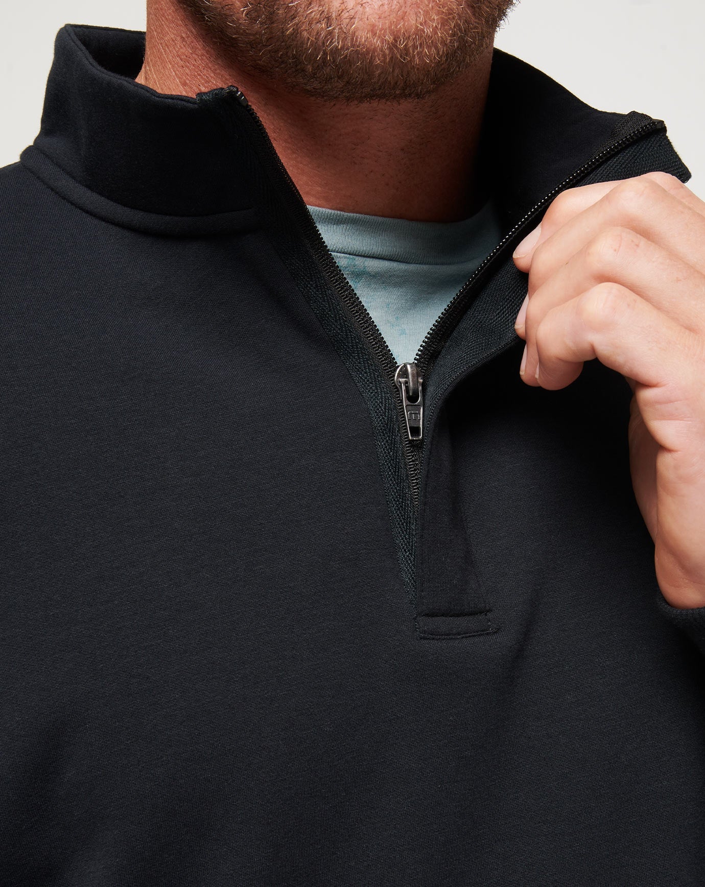 TravisMathew Cloud Quarter Zip 2.0 - Black