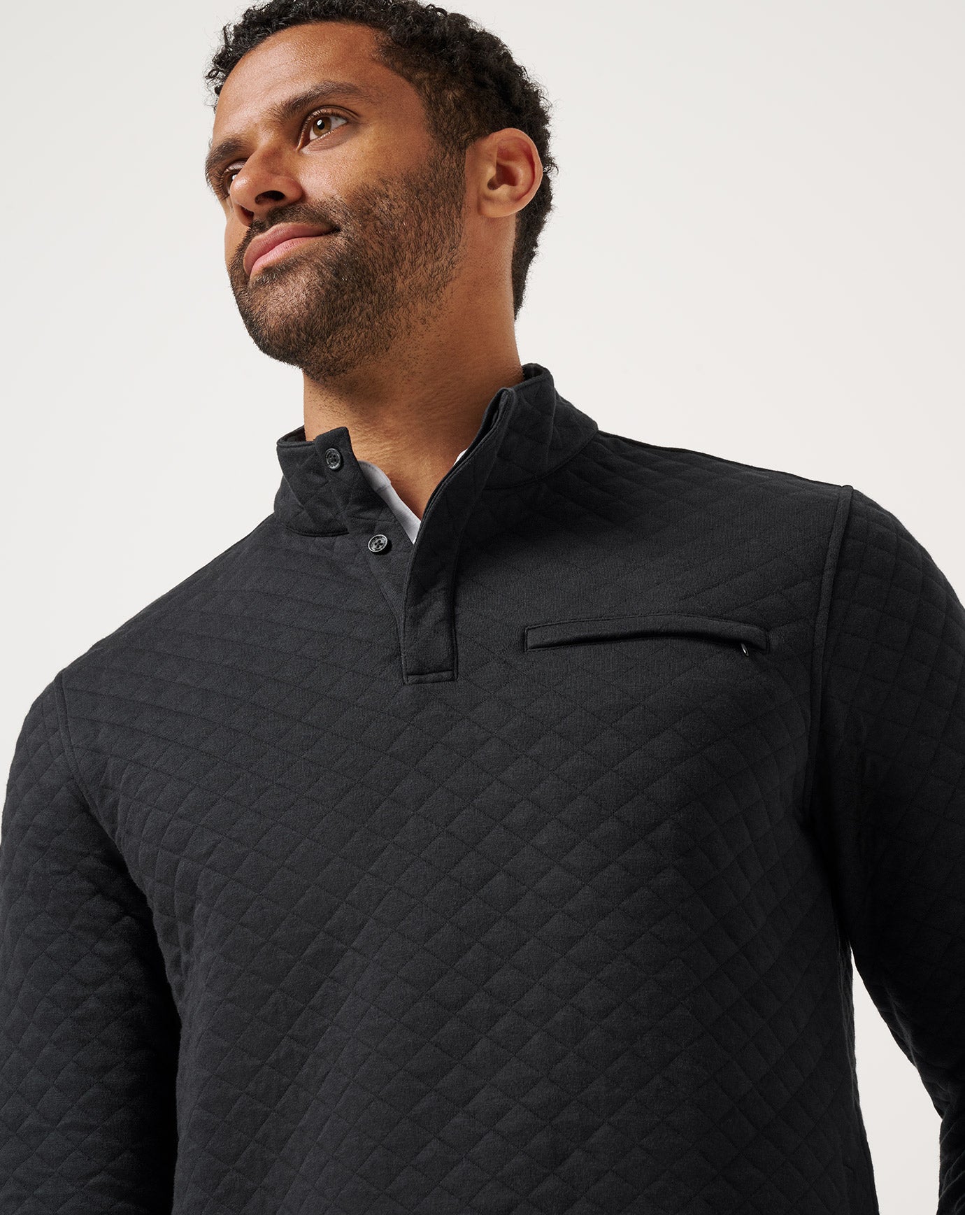 TravisMathew Transatlantic Quarter Zip - Black