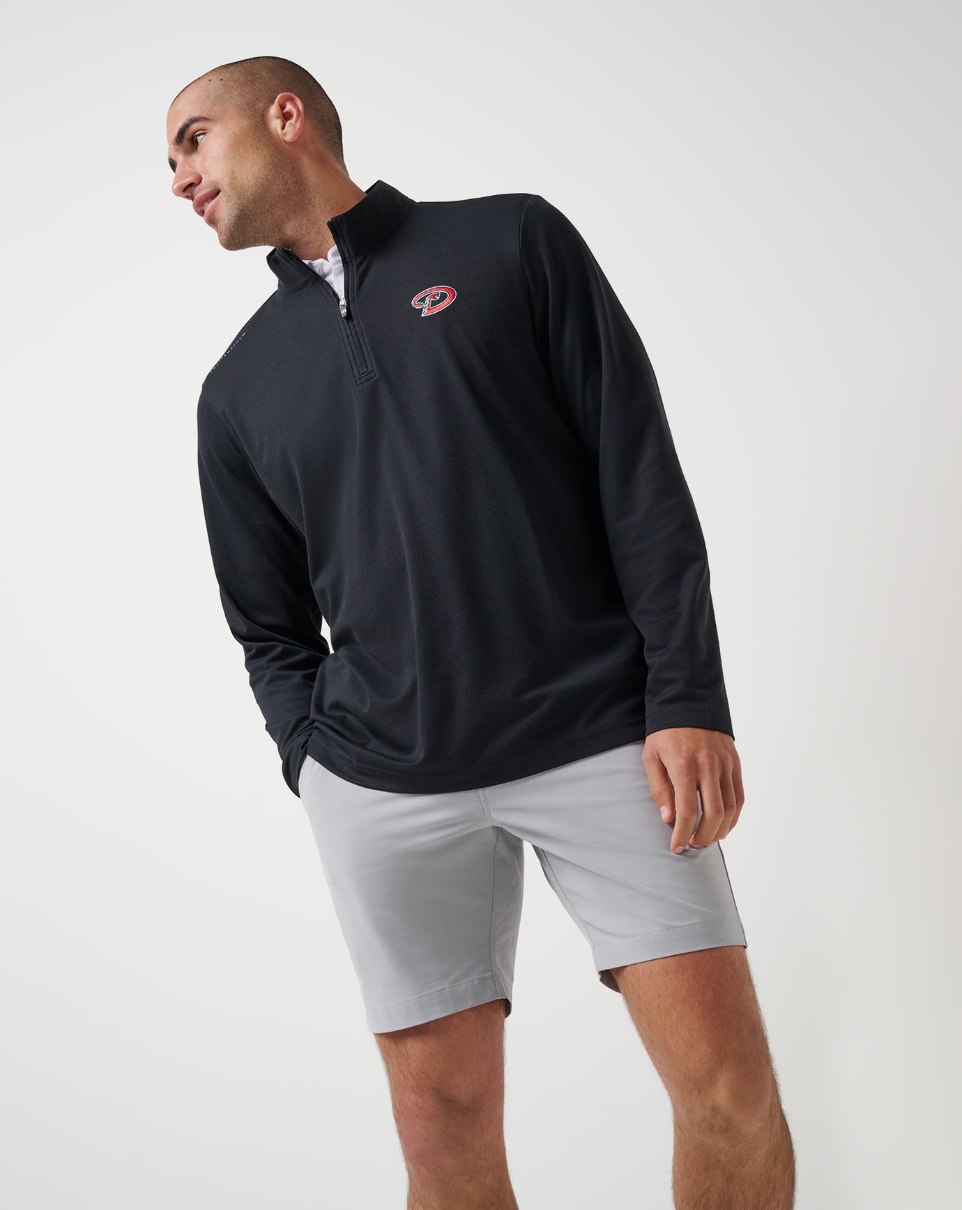 TravisMathew Arizona Diamondbacks Time To Tailgate Quarter Zip - Black