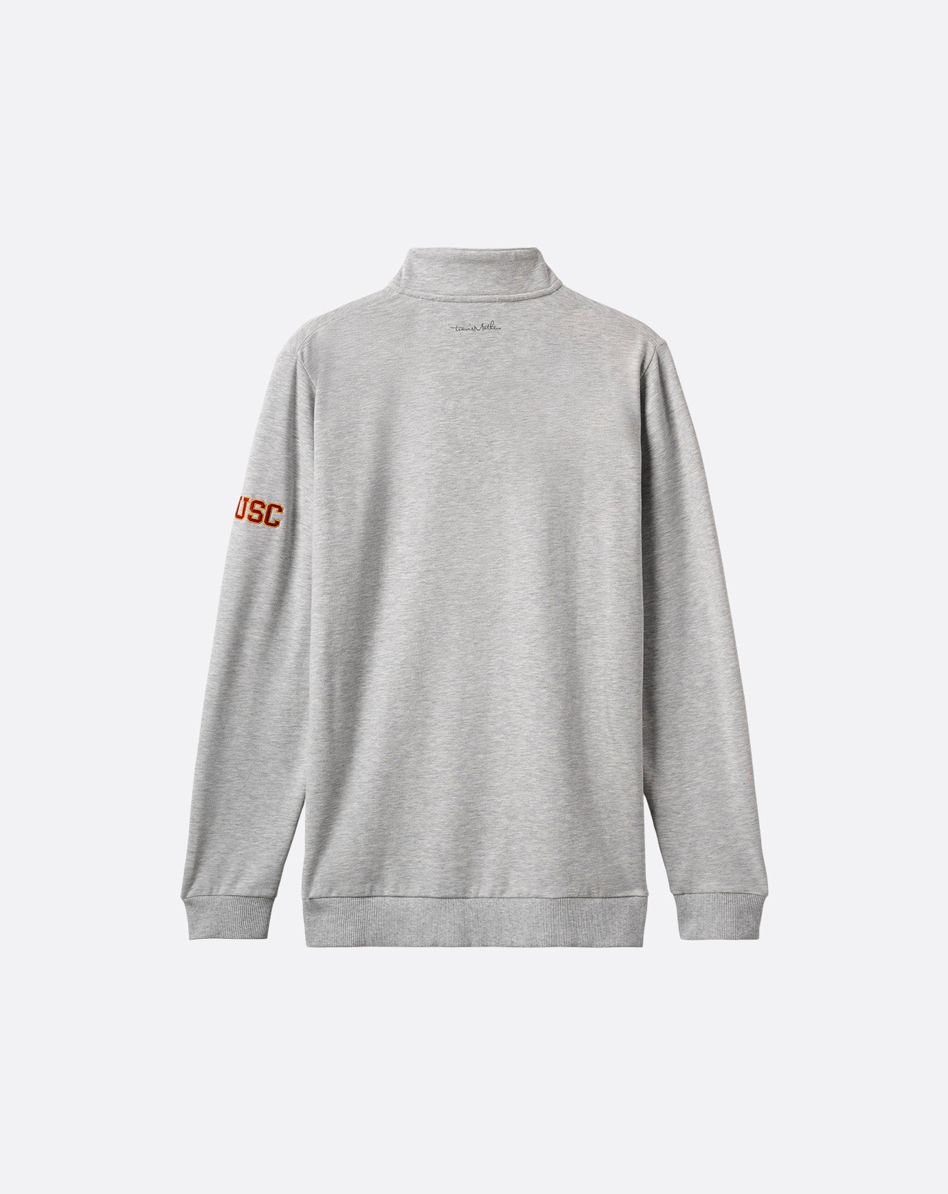 TravisMathew USC Cloud Quarter Zip 2.0 - Heather Light Grey