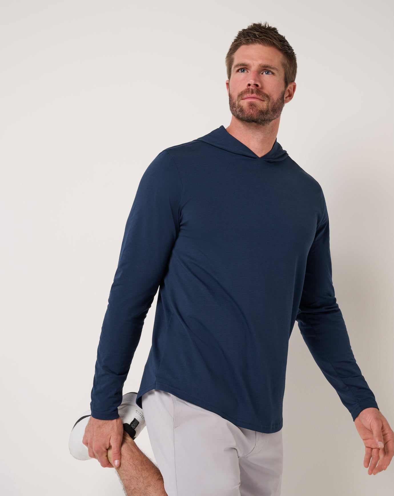 TravisMathew Performance Jersey Hoodie - Total Eclipse