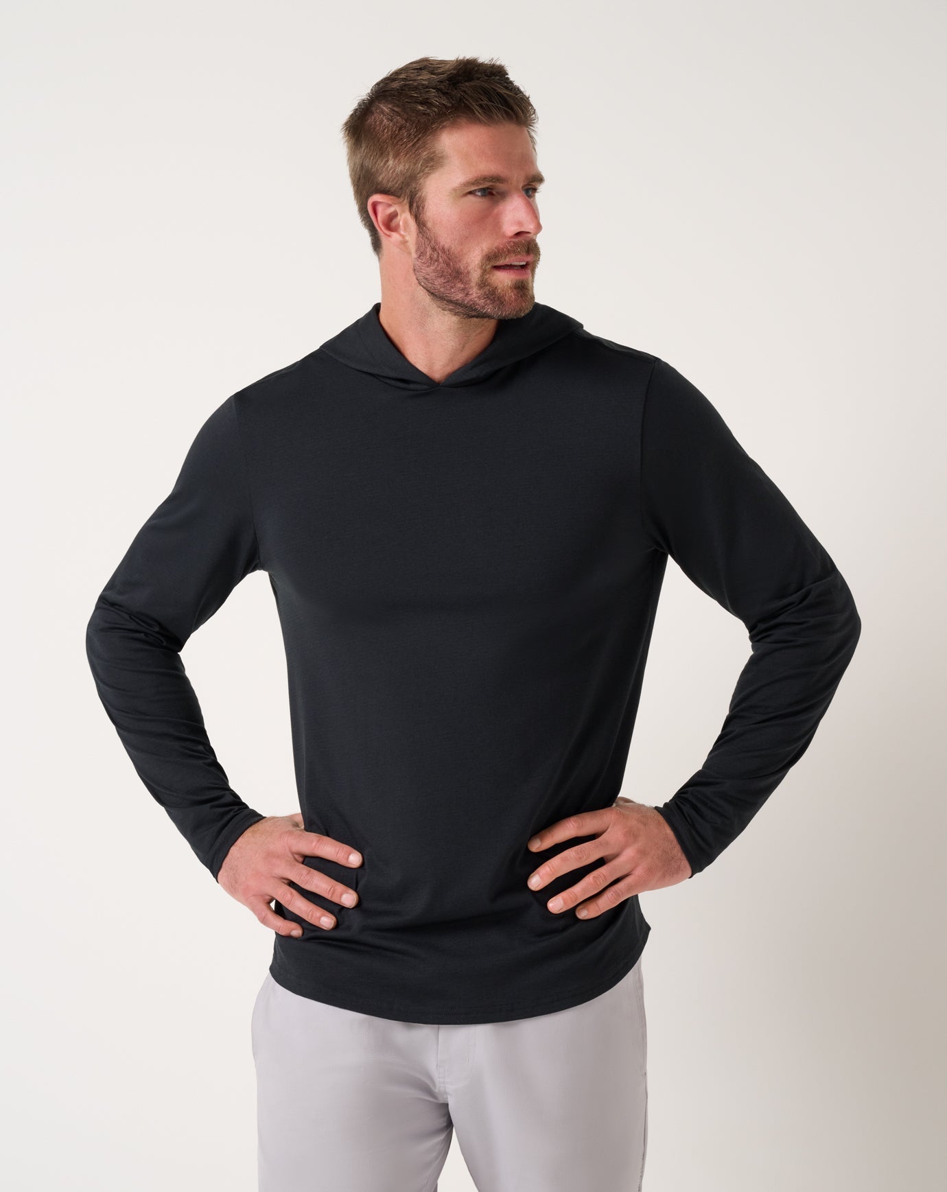 TravisMathew Performance Jersey Hoodie - Black