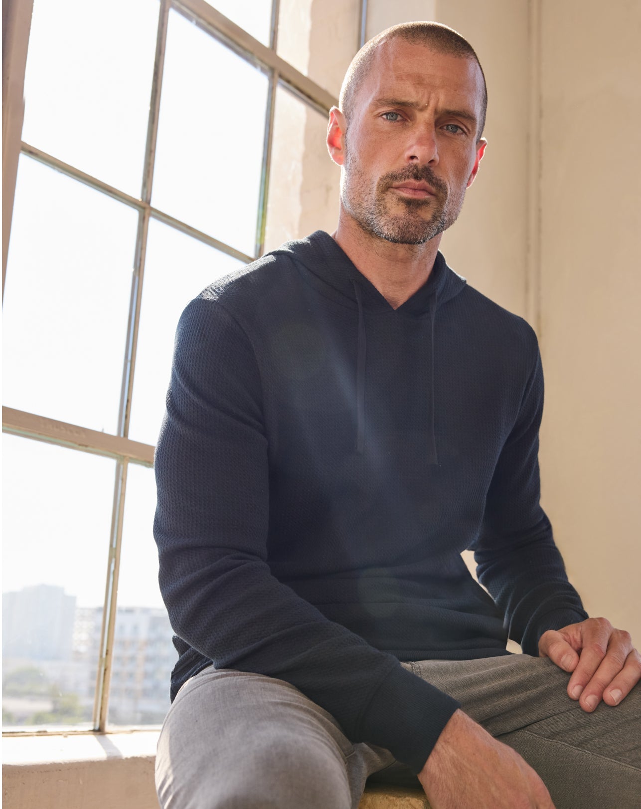TravisMathew Cloud Waffle Hoodie - Black