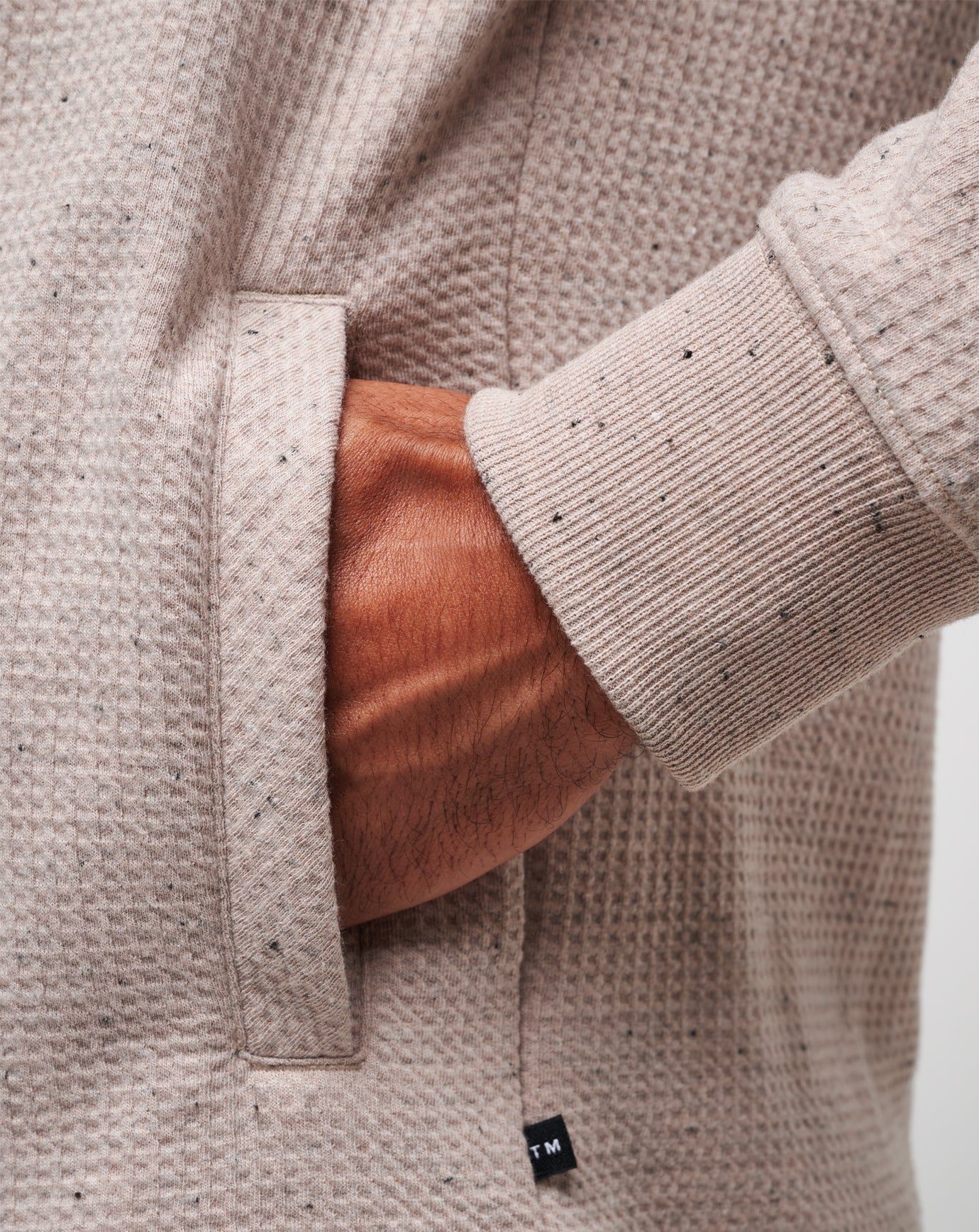 TravisMathew Cloud Waffle Hoodie - Oxford Tan
