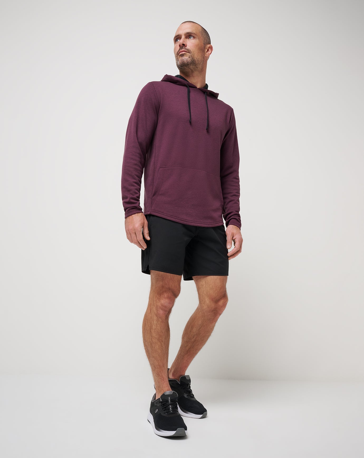 TravisMathew Upgraded Tech Hoodie - Heather Mauve Wine
