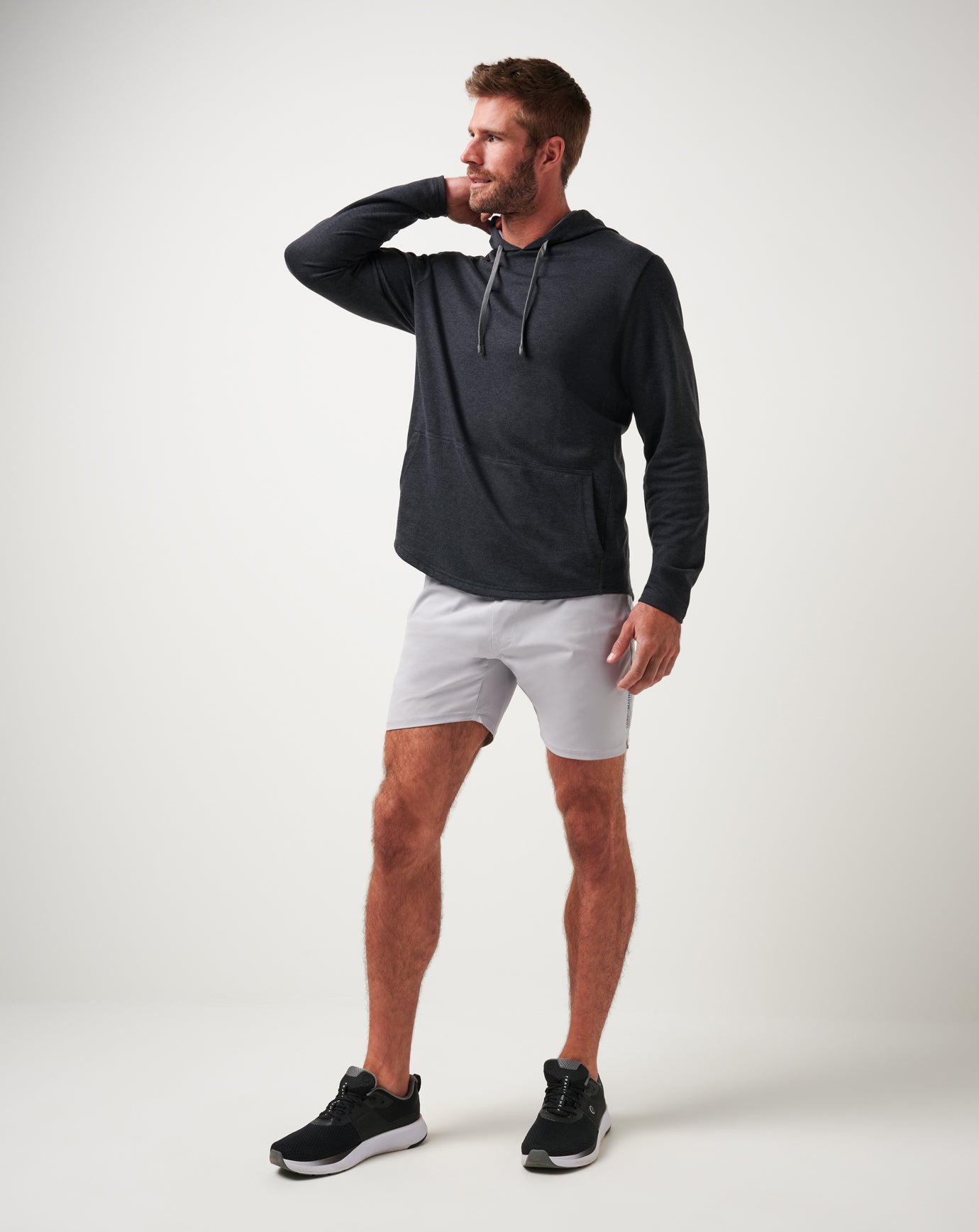 TravisMathew Upgraded Tech Hoodie - Heather Black