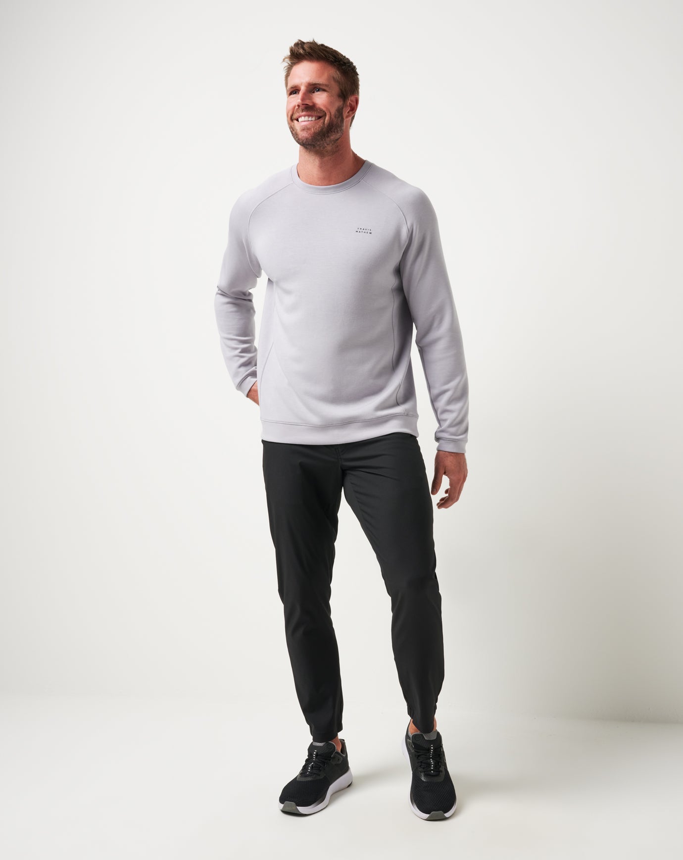 TravisMathew Fibercloud Crew - Sleet
