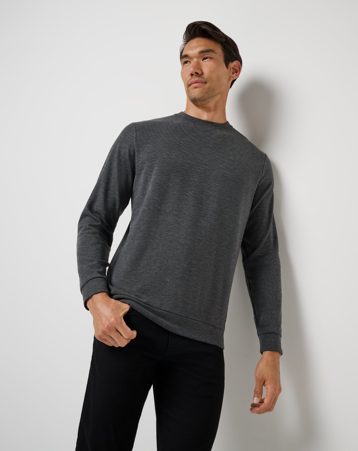 TravisMathew Cloud Sweater - Heather Black