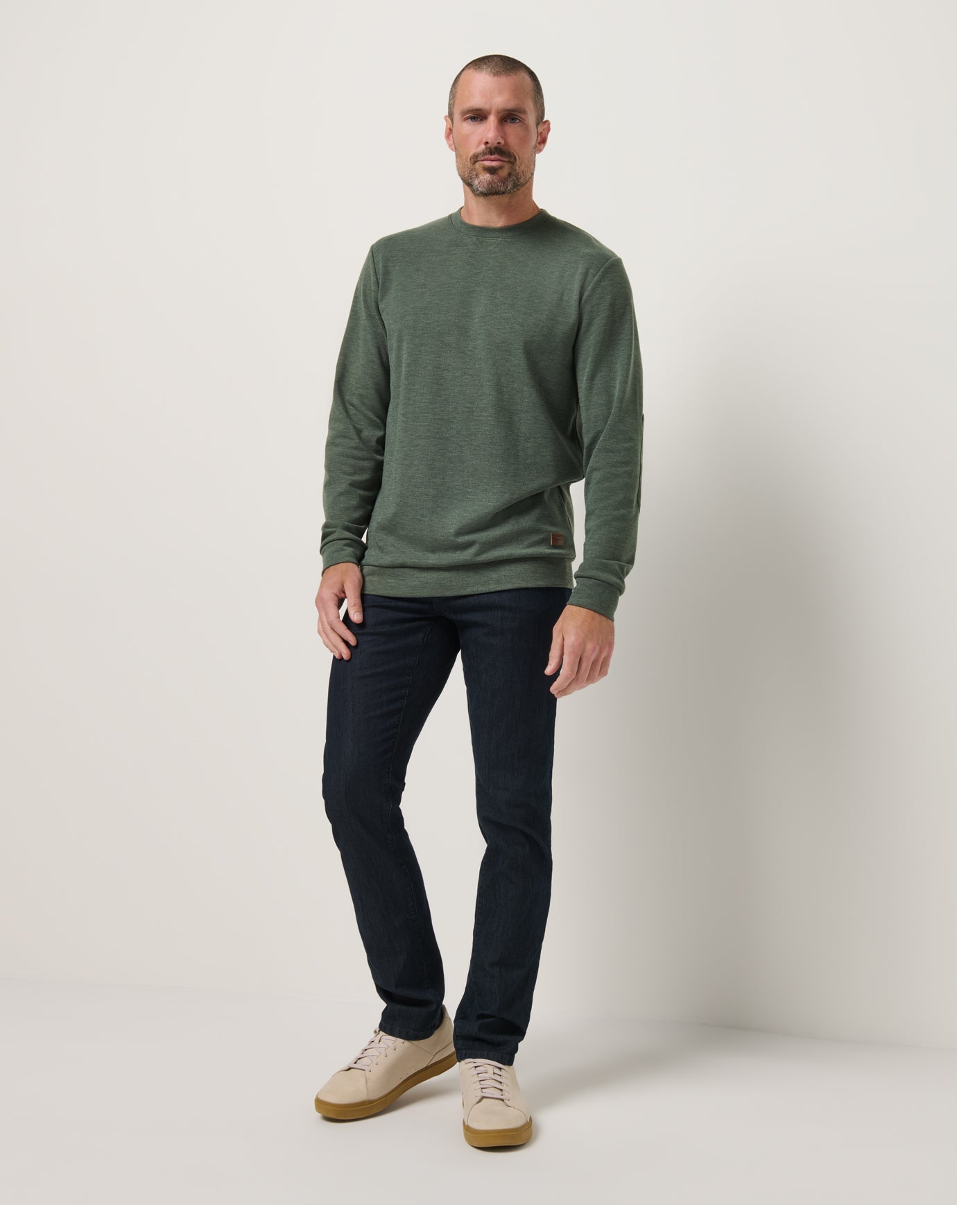 TravisMathew Cloud Sweater - Heather Dark Olive