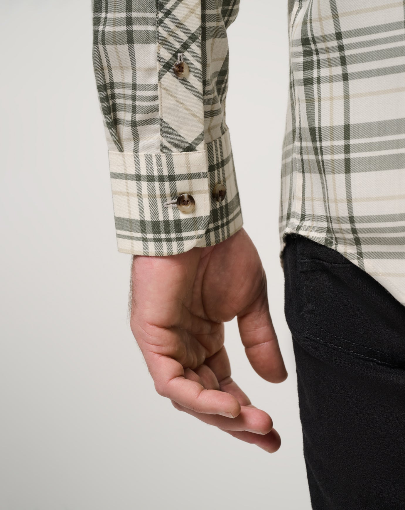 TravisMathew Cloud Flannel Plaid Button-Up - Birch