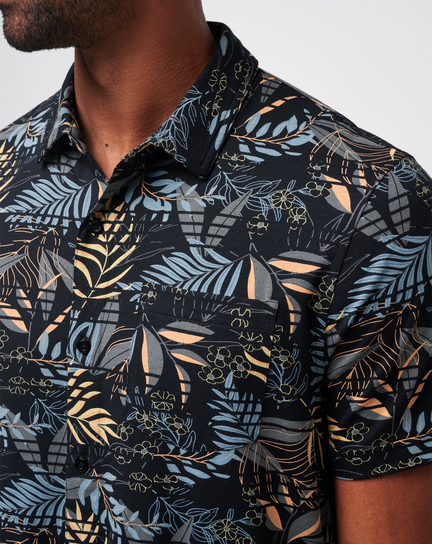 TravisMathew Knit Hanabata Days Button-Up - Black