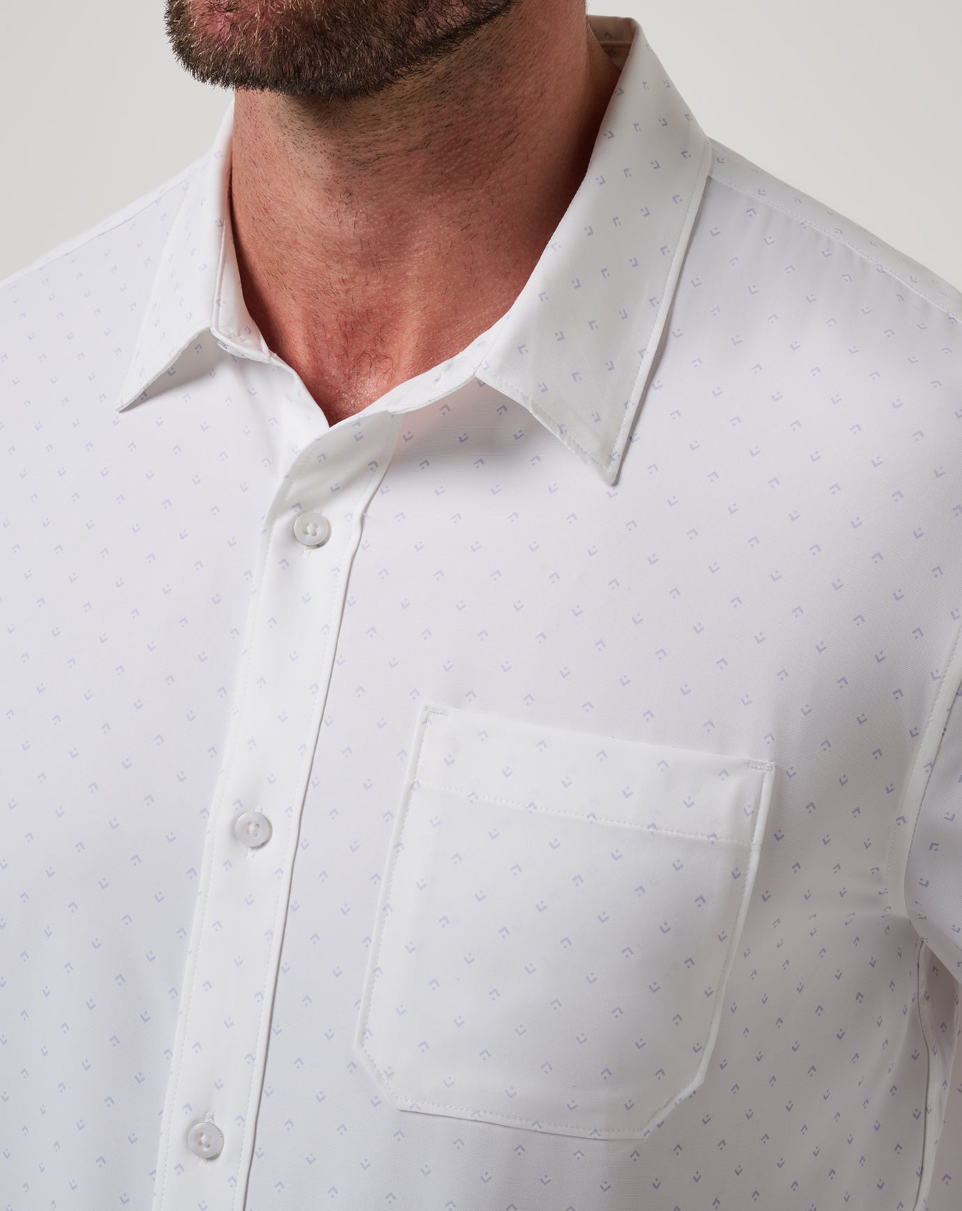 TravisMathew Techwoven Tidbits Button-Up - White