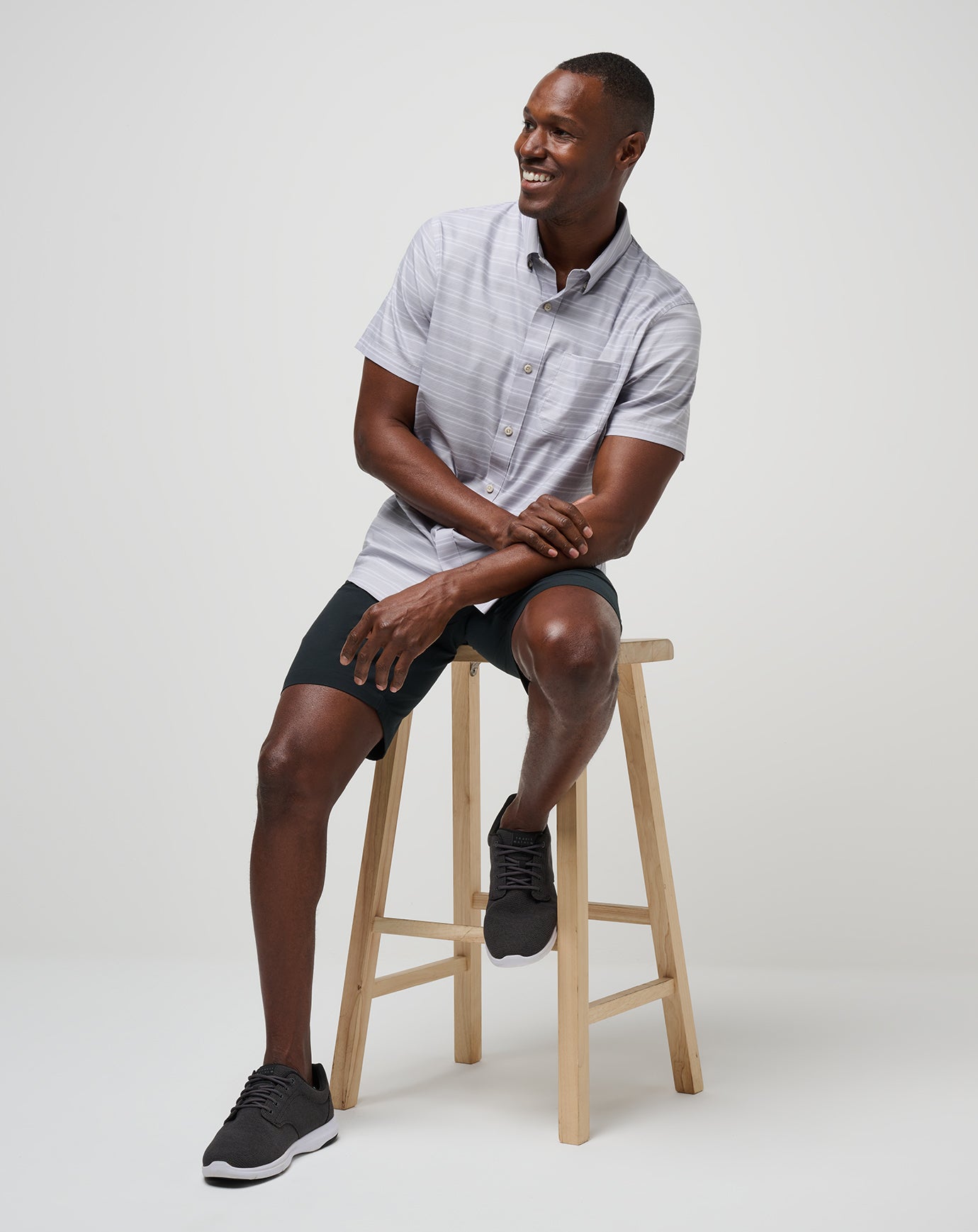 TravisMathew On The Table Button-Up - Micro Chip