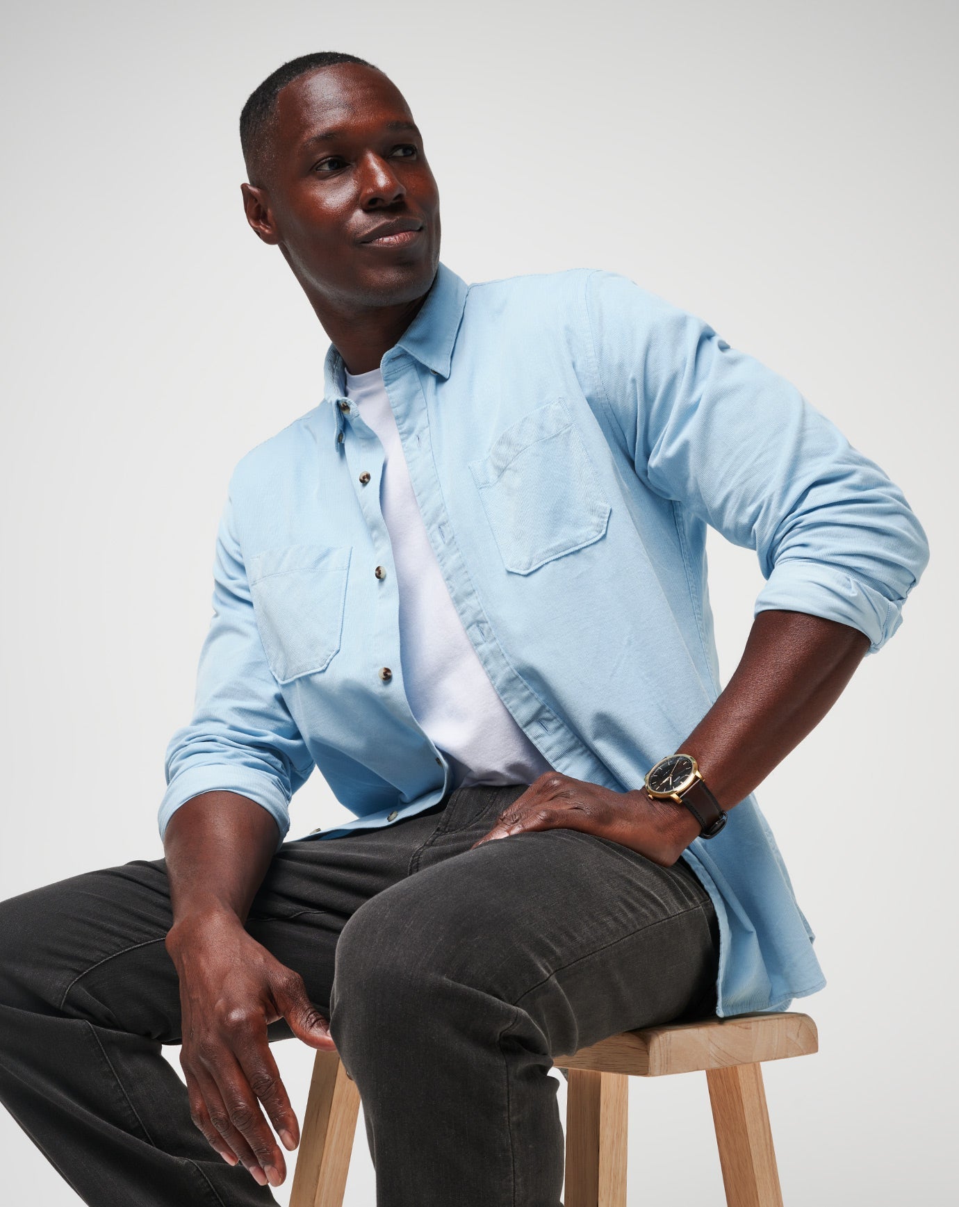 TravisMathew Barrel Of Laughs Button-Up - Dream Blue