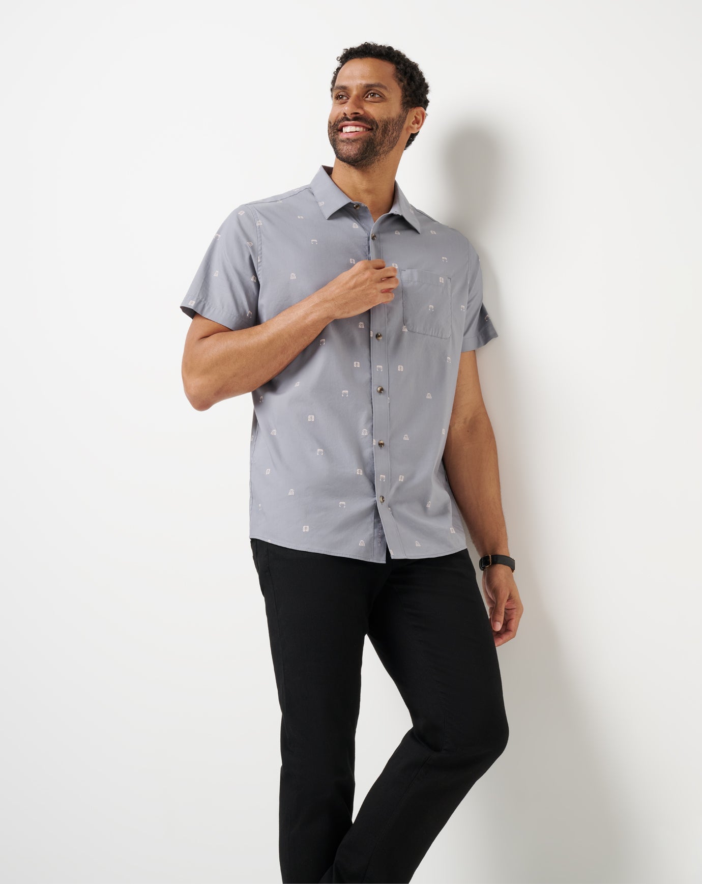 TravisMathew French Riviera Button-Up - Quiet Shade
