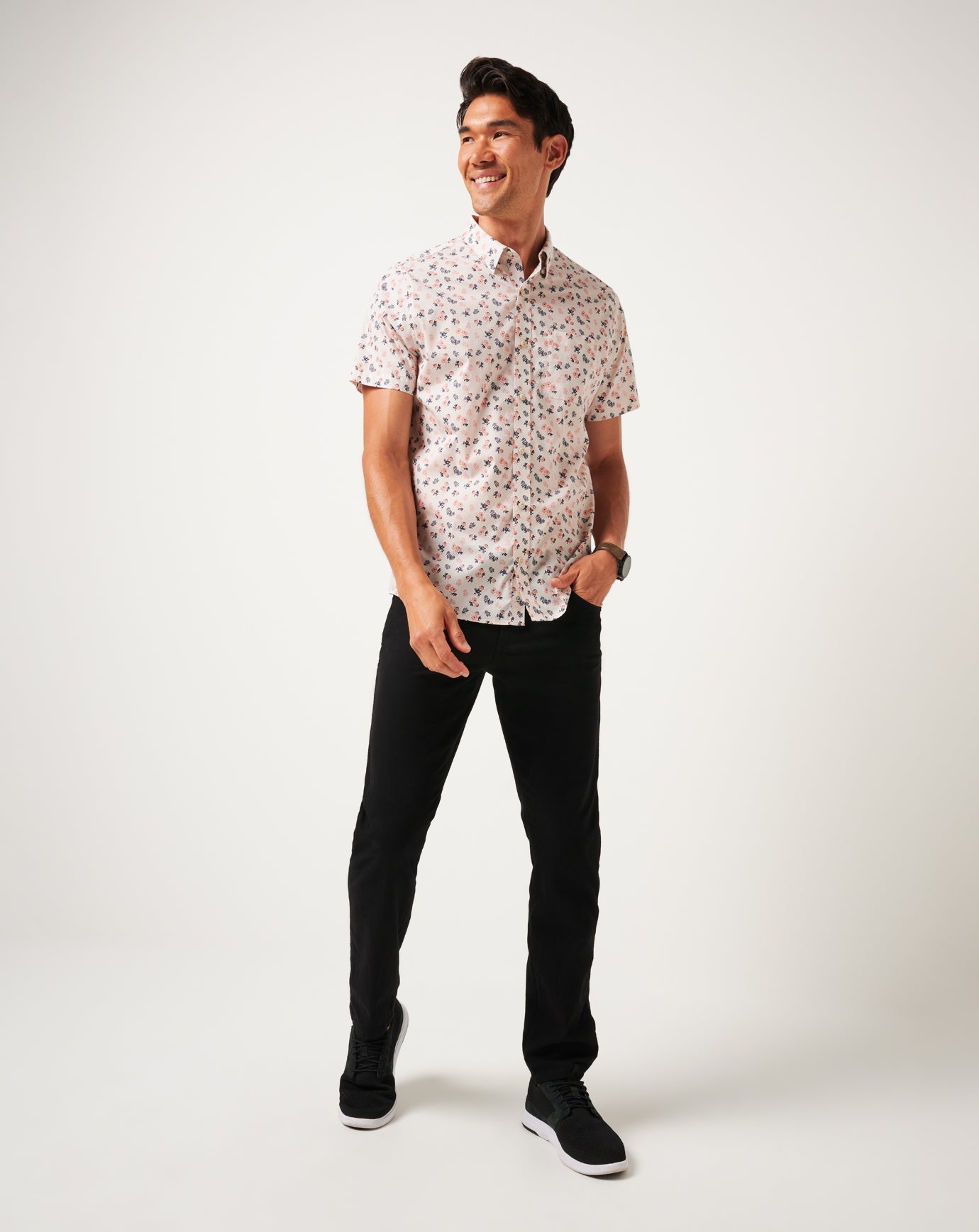TravisMathew Something New Button-Up - Moonbeam