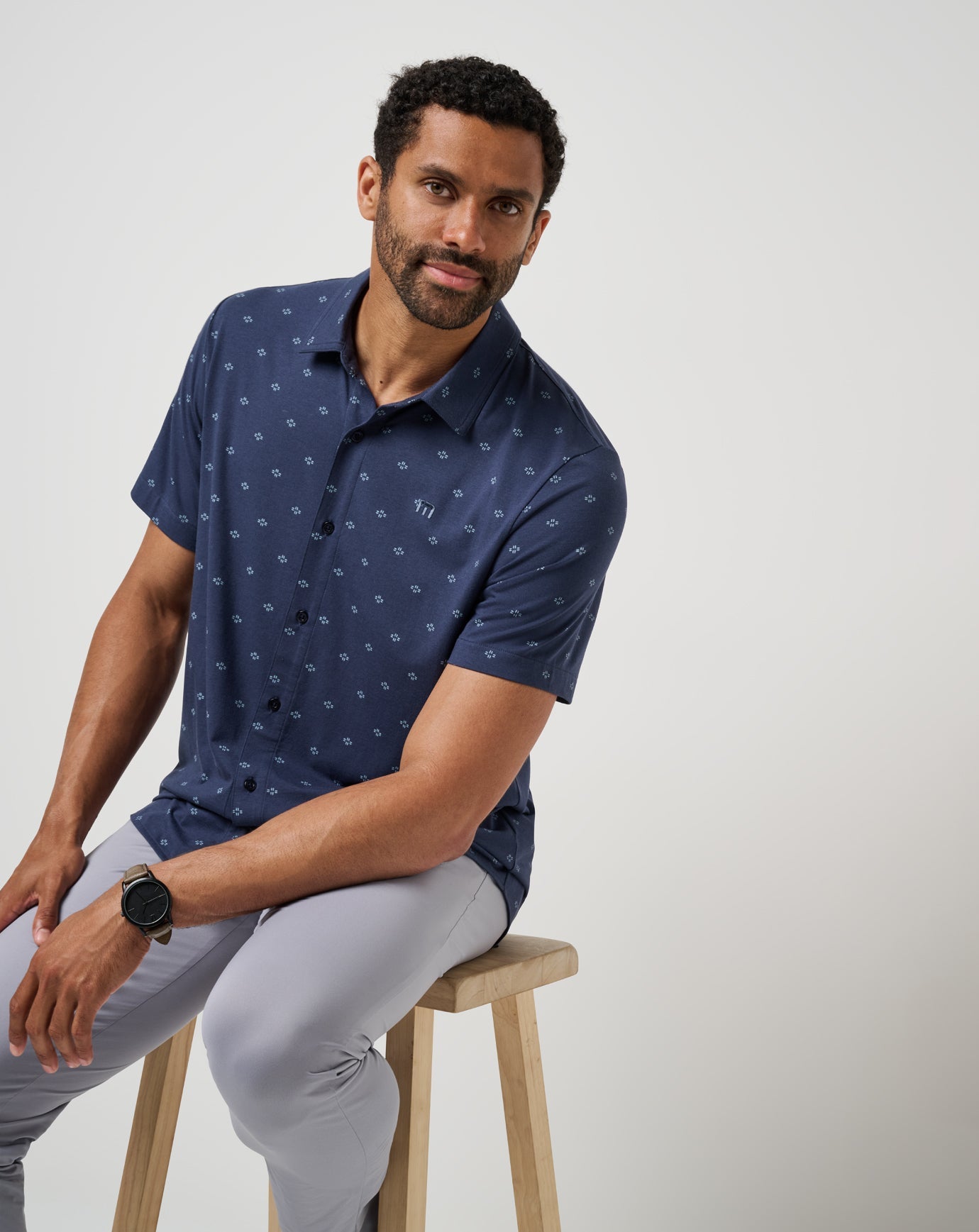TravisMathew Shore Of It Button-Up - Total Eclipse