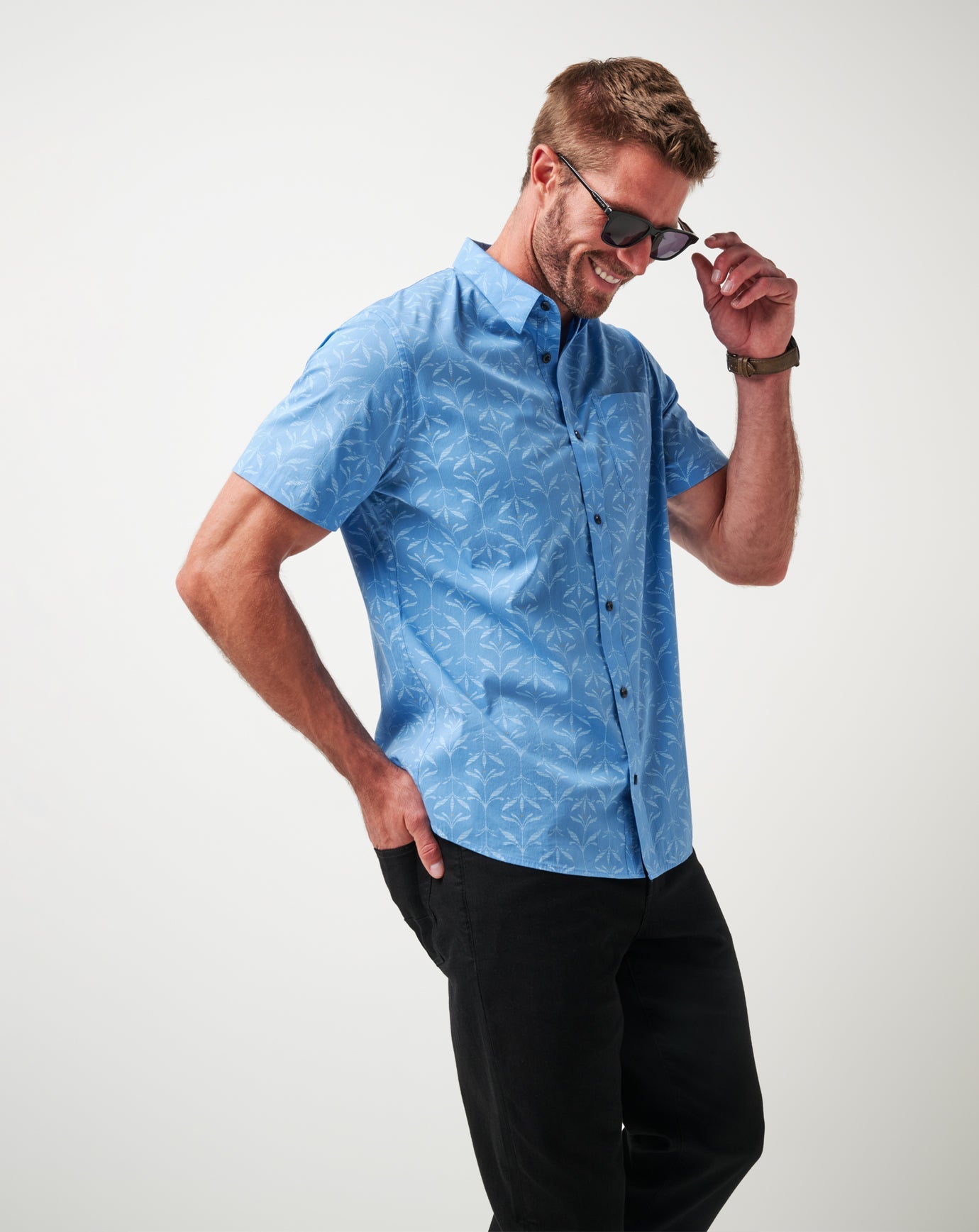 TravisMathew Canopy Breeze Button-Up - Pacific Coast